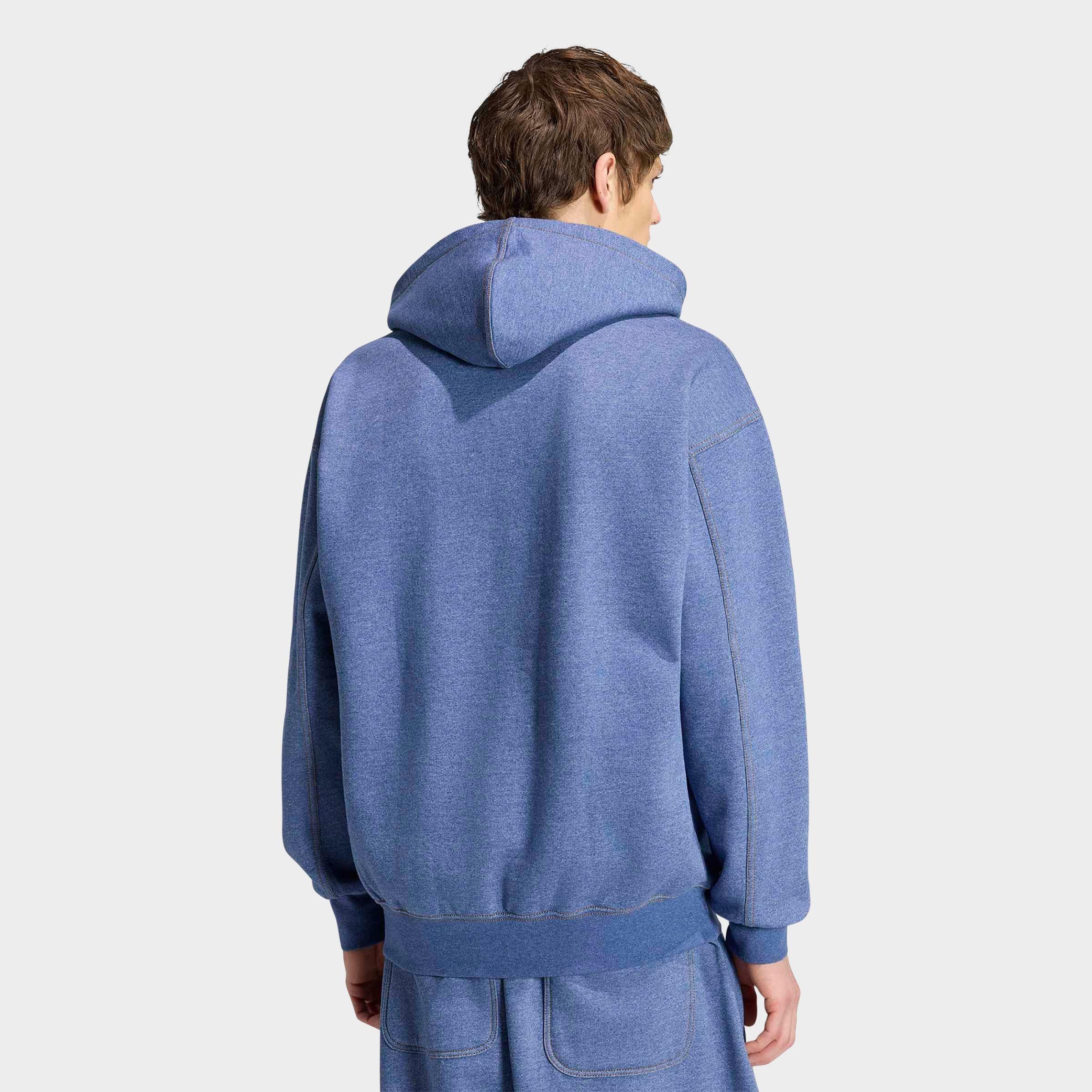 Men's adidas Originals Trefoil Essentials Melange Loose Pullover Hoodie