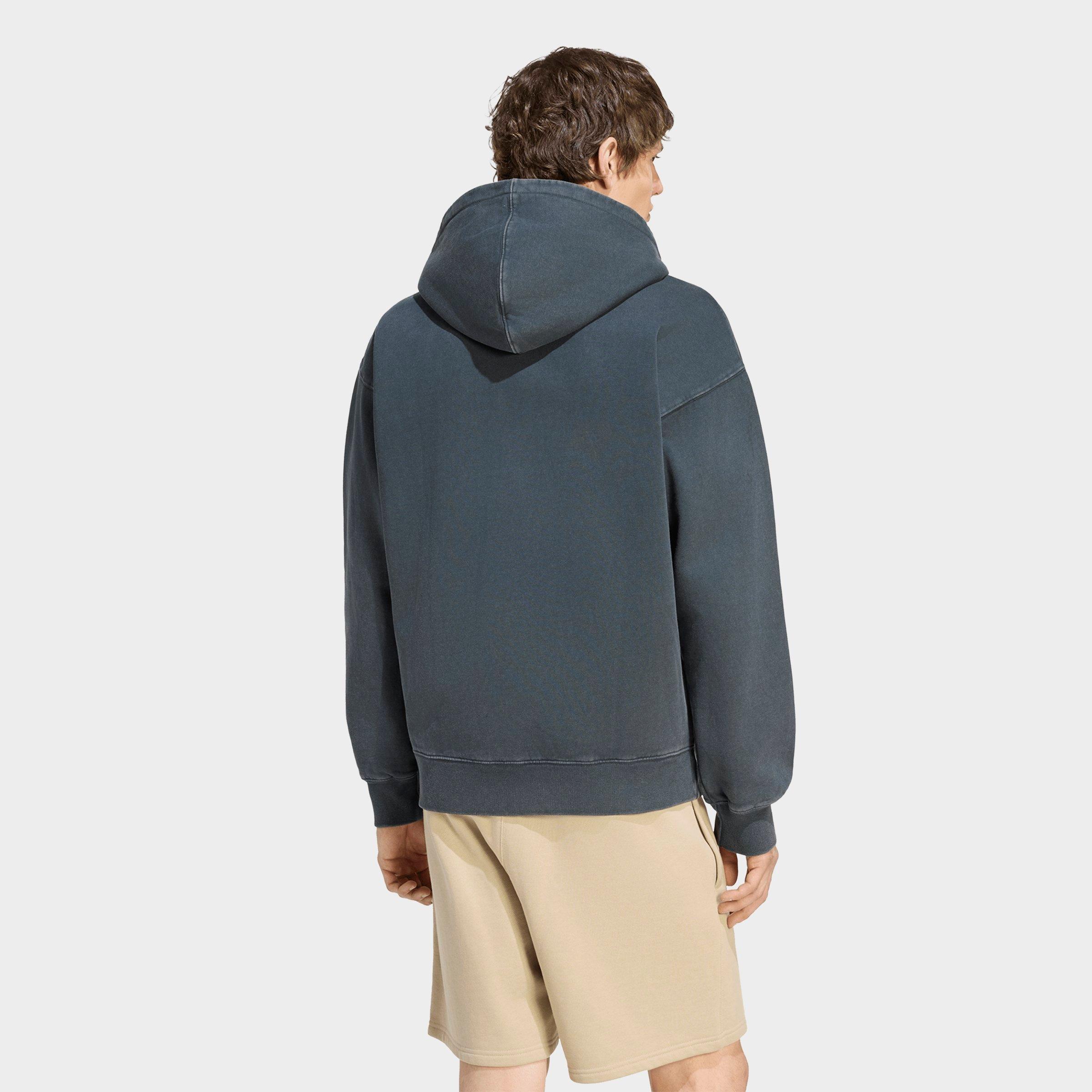 Men's adidas Originals Trefoil Essentials Washed Loose Full-Zip Hoodie