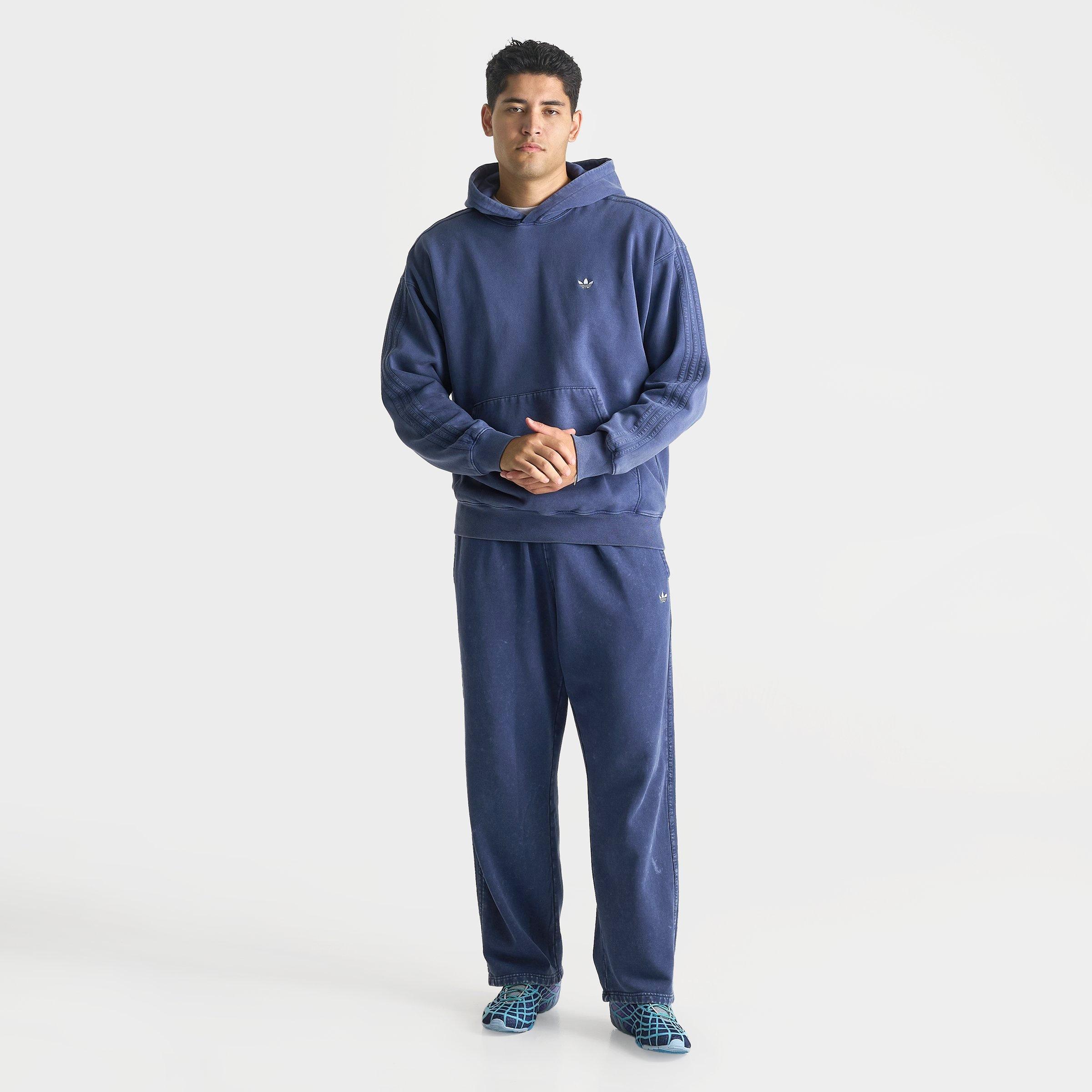 Men's adidas Originals Trefoil Essentials Washed Loose Pullover Hoodie