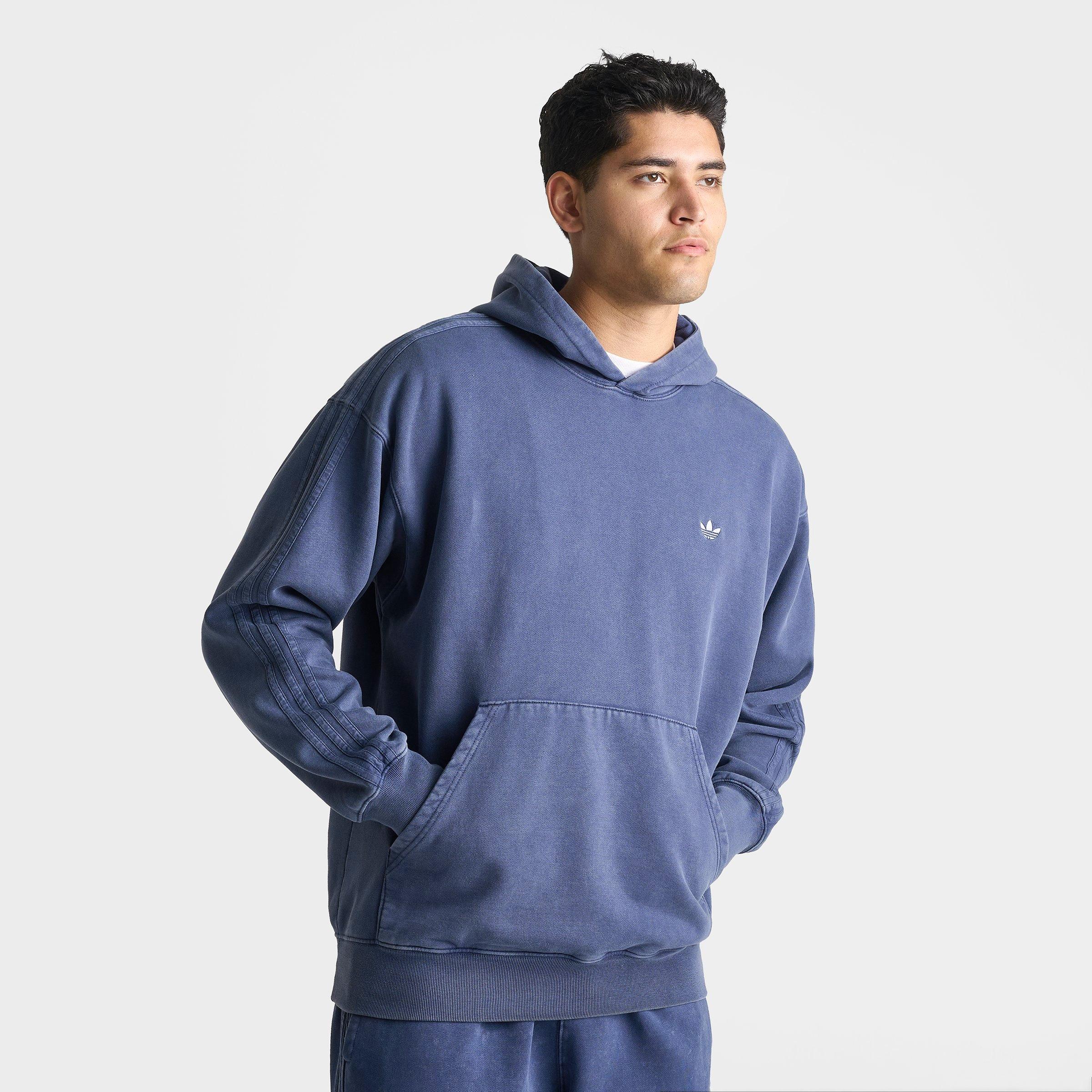 Men's adidas Originals Trefoil Essentials Washed Loose Pullover Hoodie