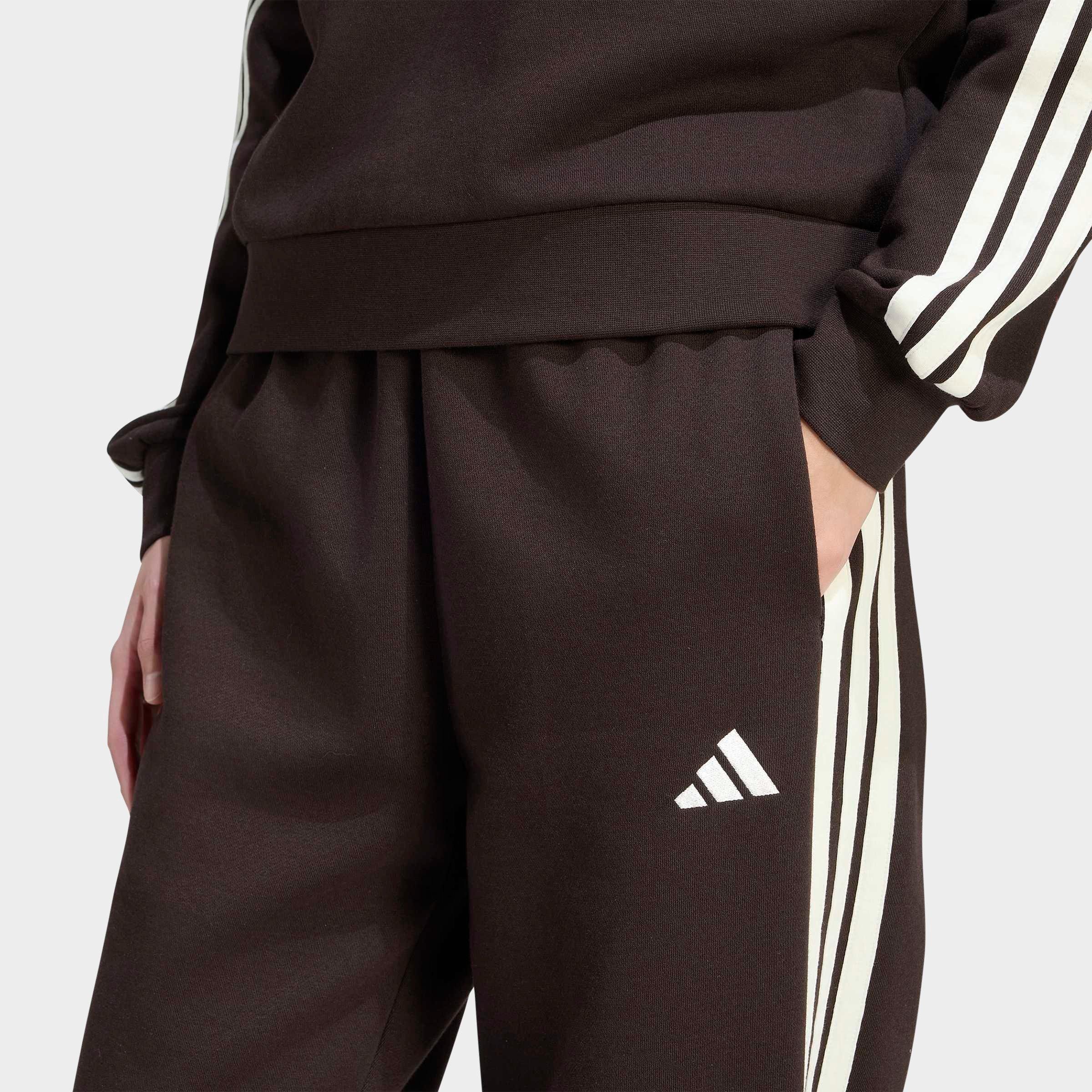 Women's adidas Essentials 3-Stripes Fleece Loose Pants