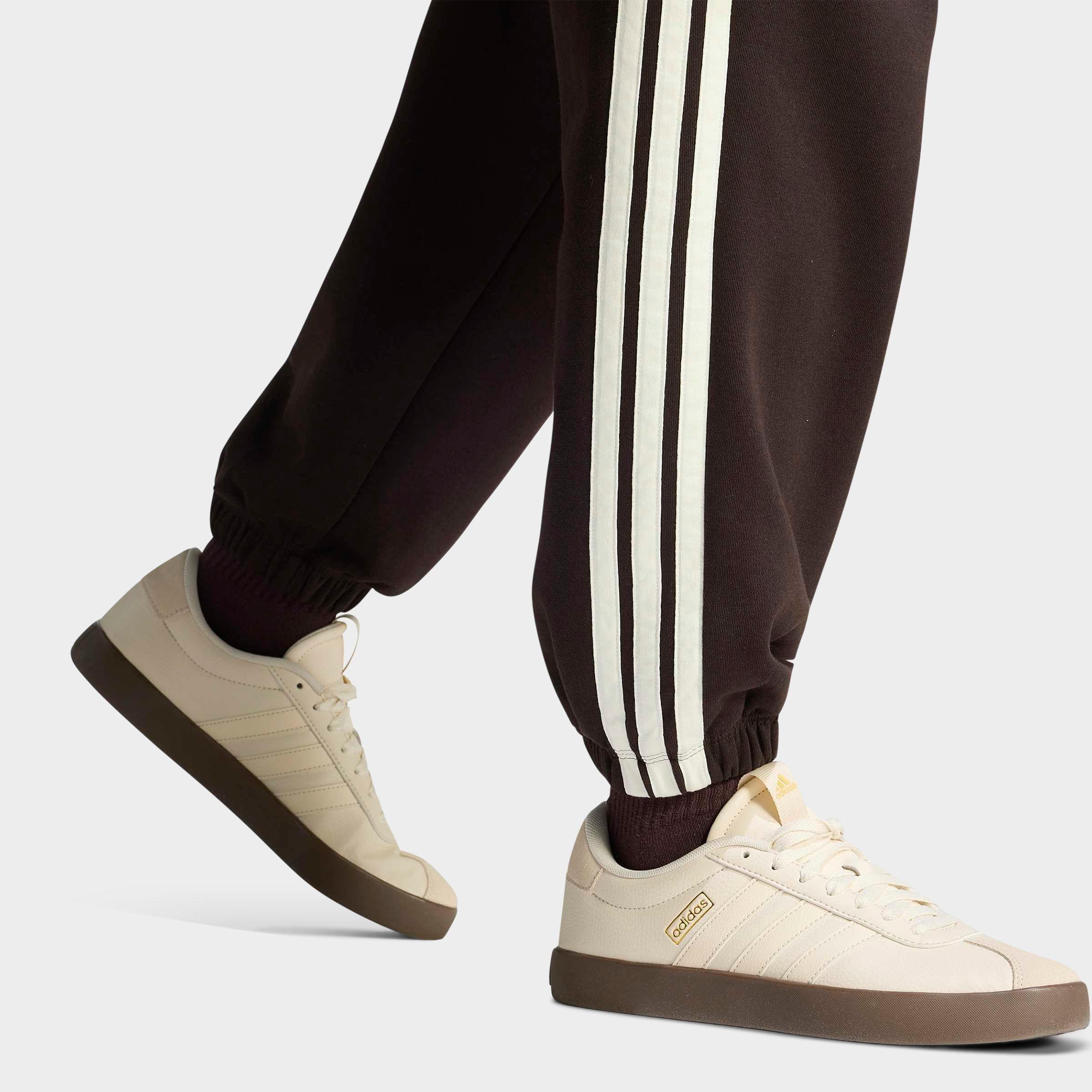Women's adidas Essentials 3-Stripes Fleece Loose Pants