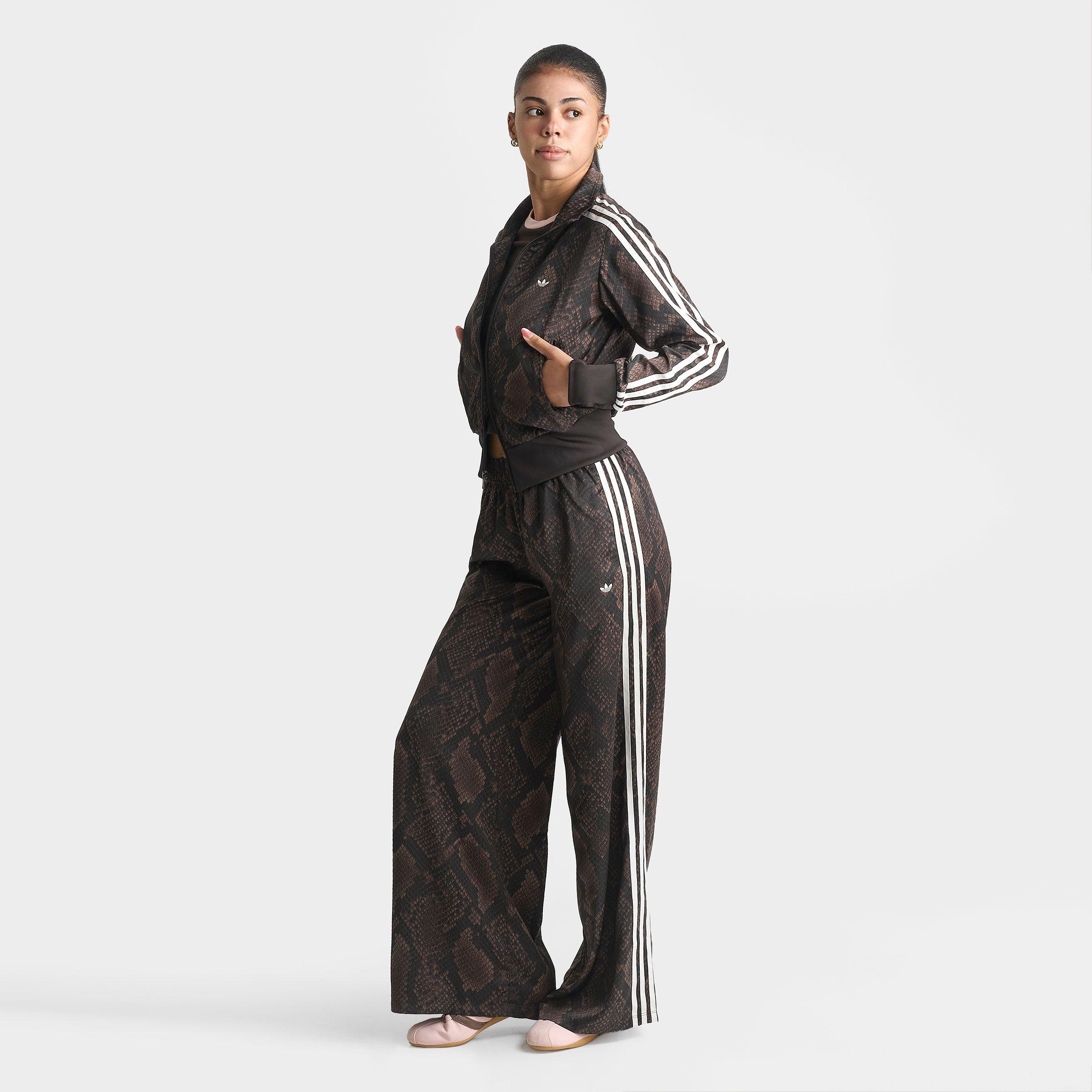 Women's adidas Originals Satin Snake Print Firebird Full-Zip Track Jacket