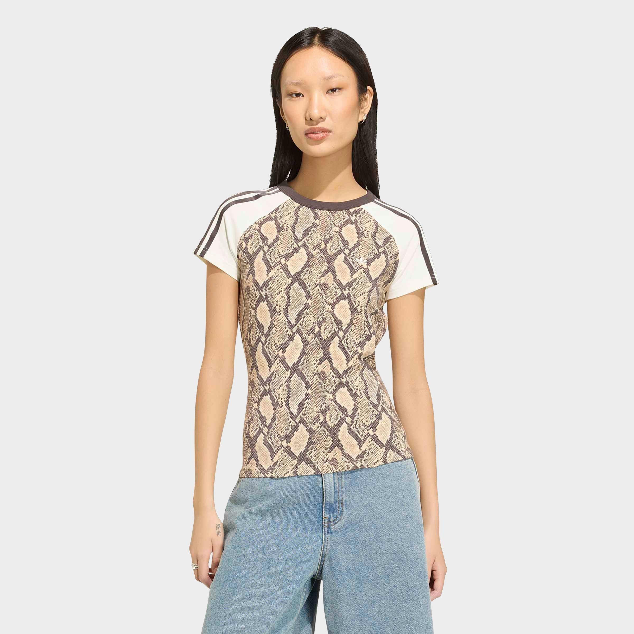 Women's adidas Originals Snakeskin Print Cali T-Shirt 