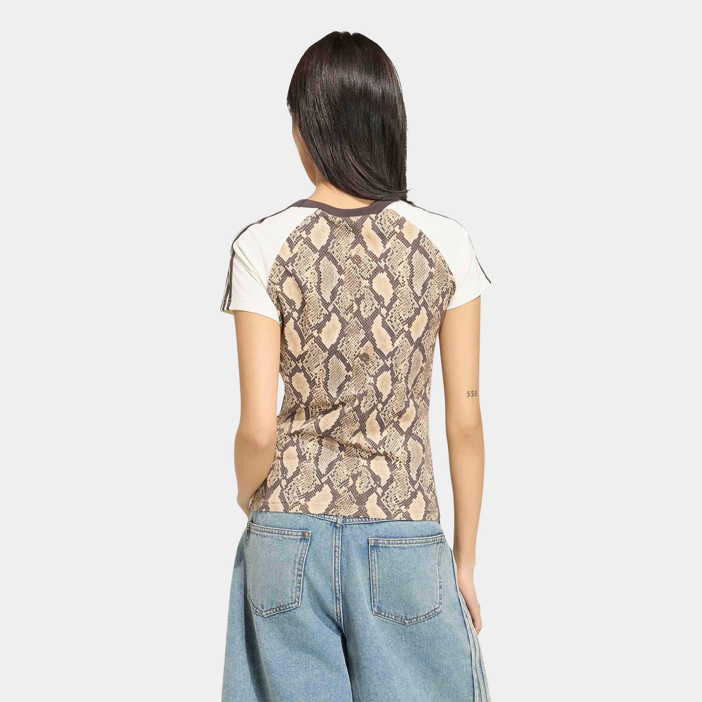 Women's adidas Originals Snakeskin Print Cali T-Shirt 
