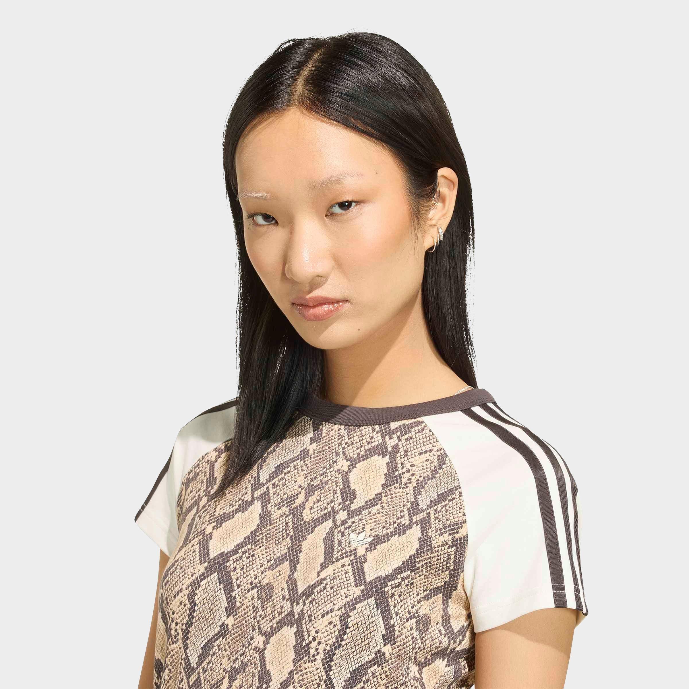 Women's adidas Originals Snakeskin Print Cali T-Shirt 