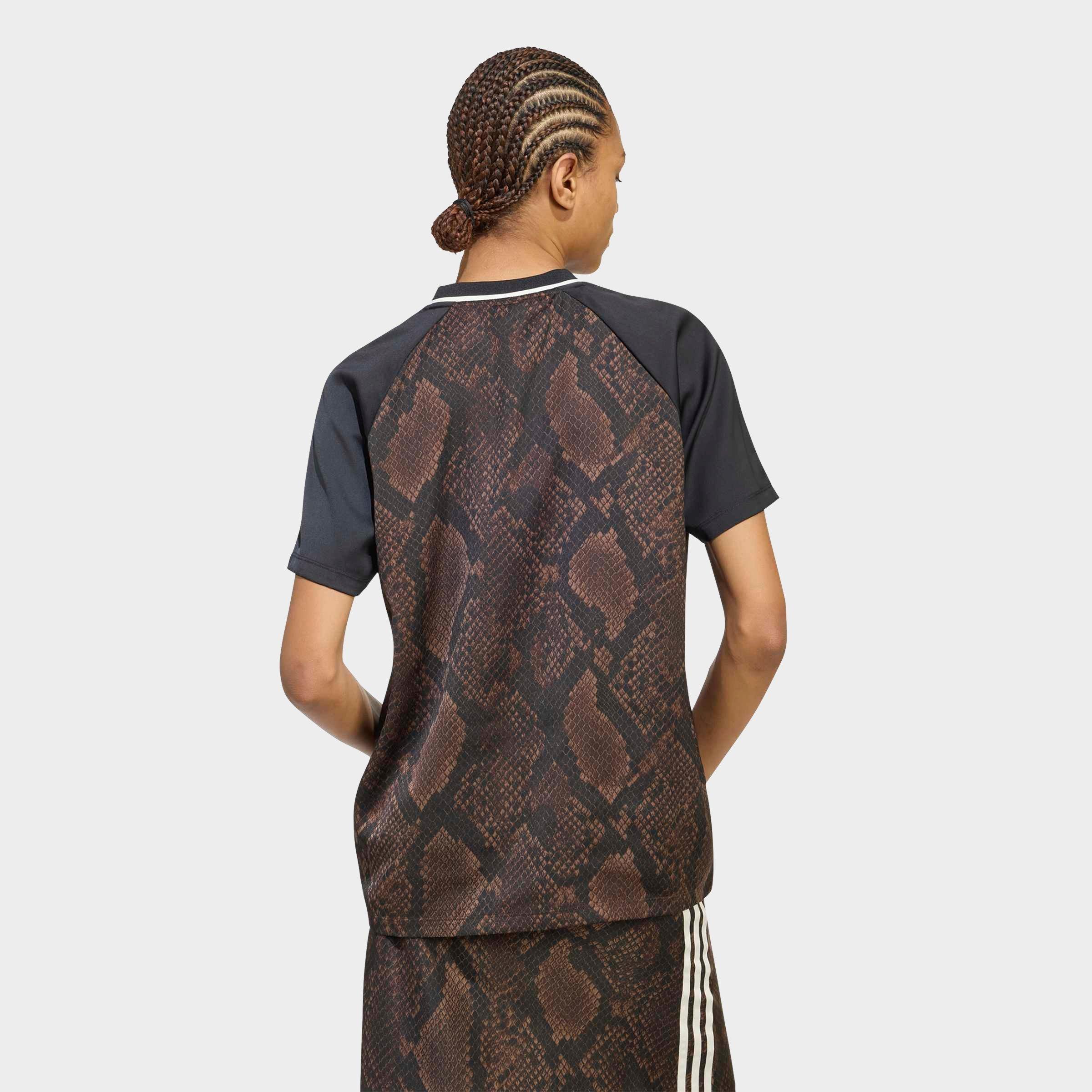 Women's adidas Originals Snake Print Satin Jersey