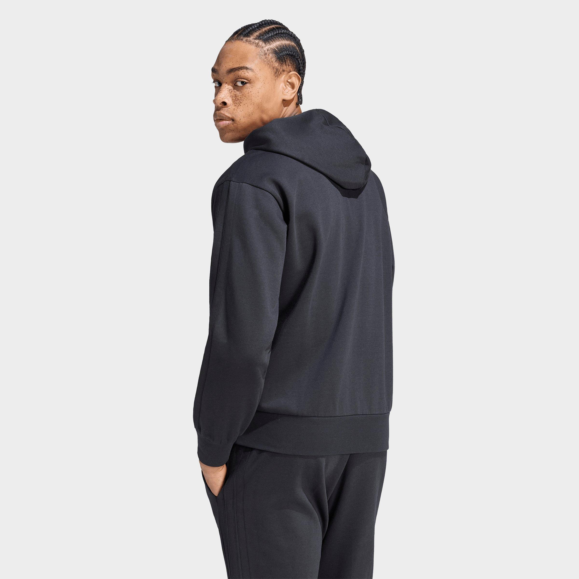 Men's adidas Essentials 3-Stripes Fleece Full-Zip Hoodie