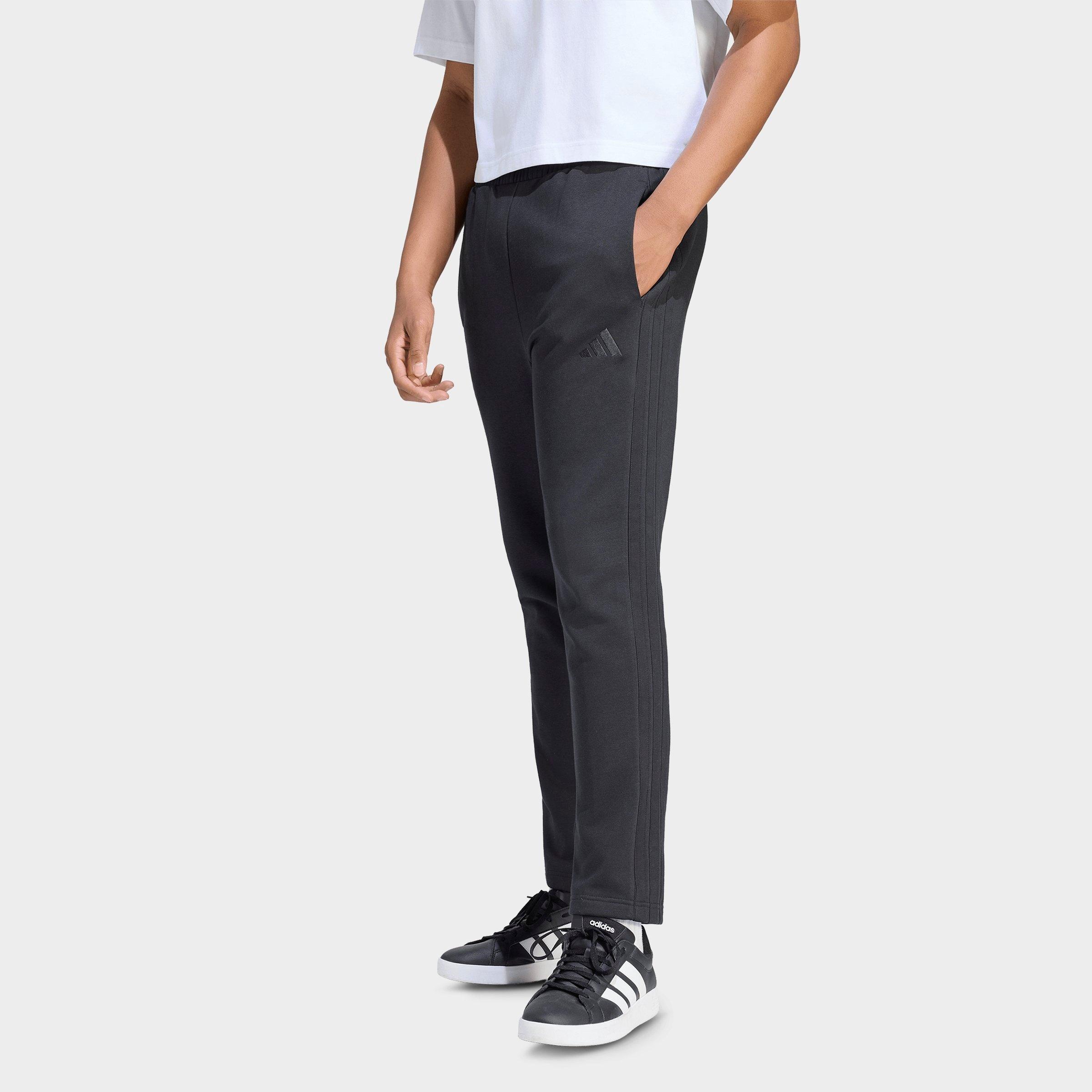 Men's adidas Essentials 3-Stripes Open Hem Fleece Pants