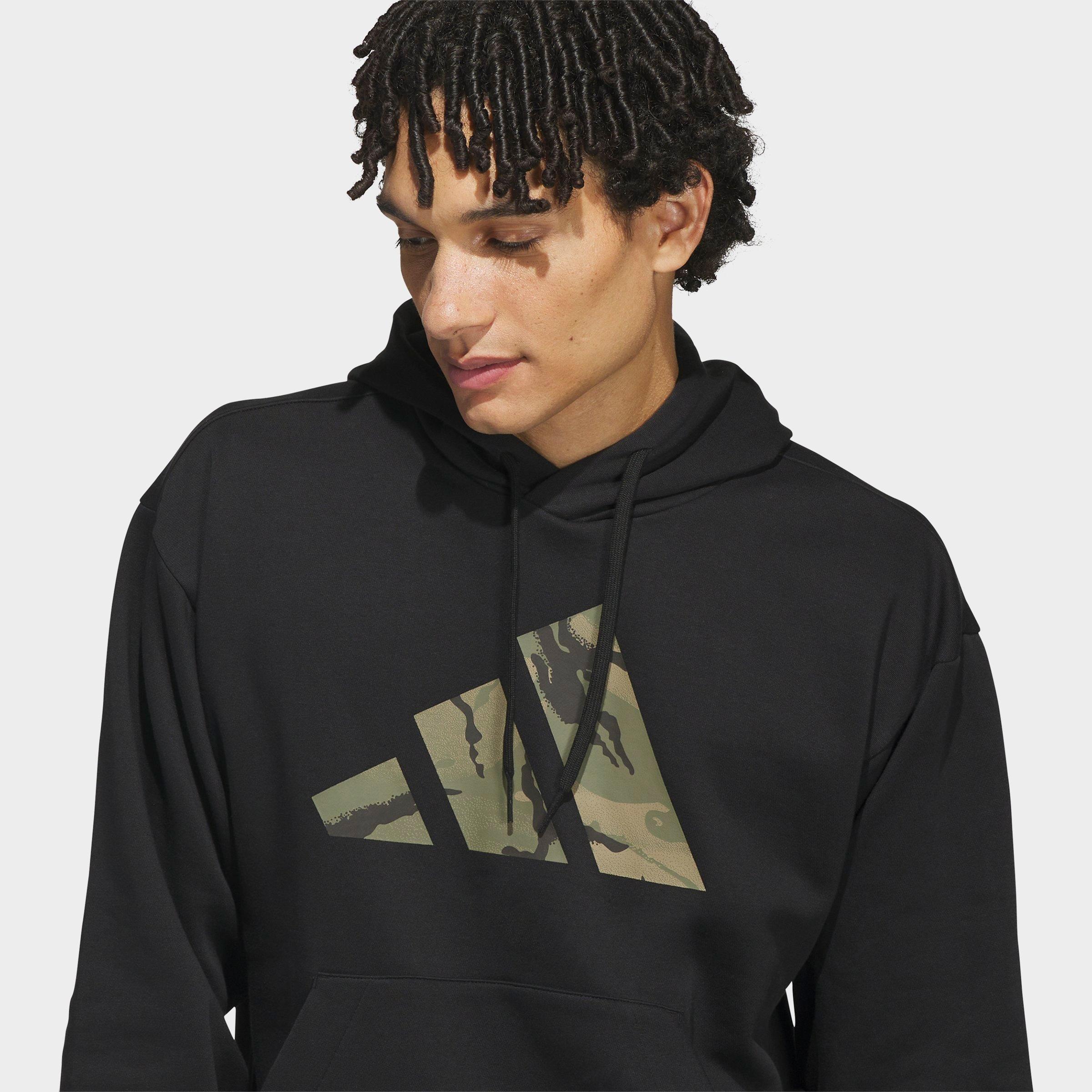 Men's adidas Camo Big Logo Graphic Pullover Hoodie