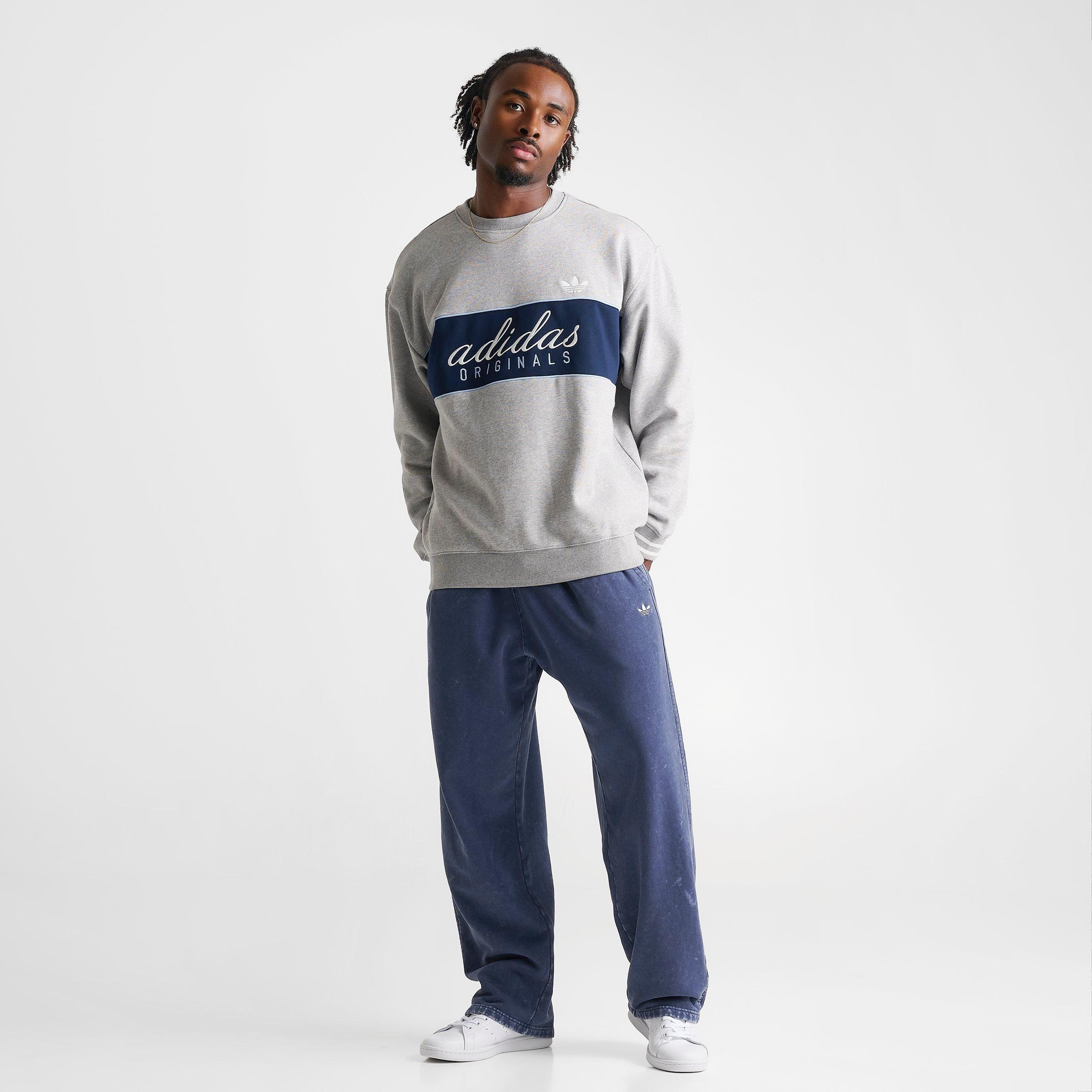 Men's adidas Originals Script Fleece Crewneck Sweatshirt