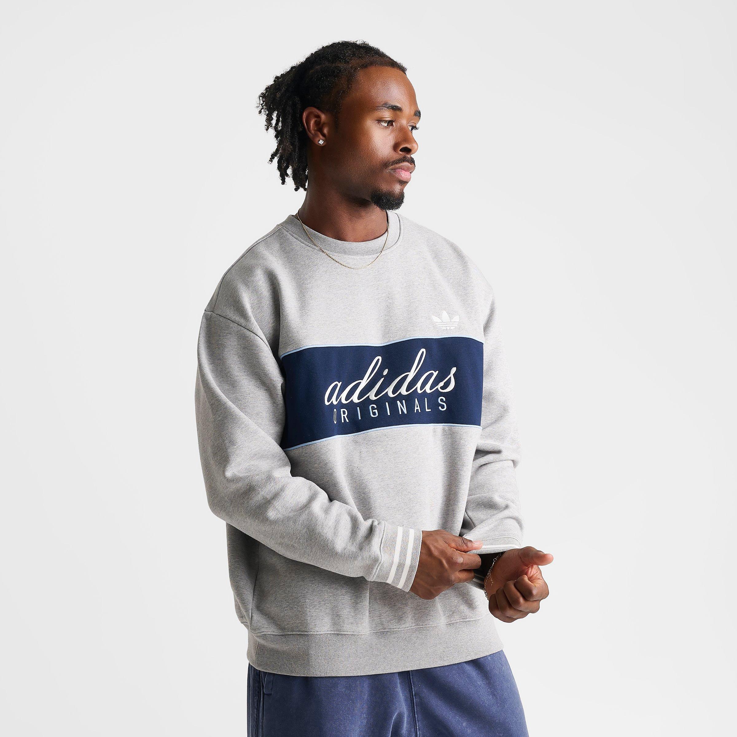 Men's adidas Originals Script Fleece Crewneck Sweatshirt