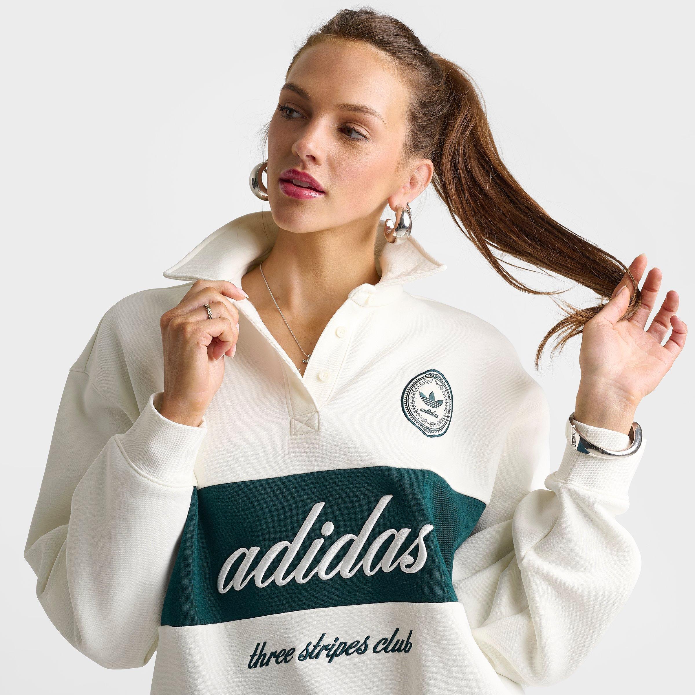 Women's adidas Originals Panel Collar Crewneck Sweatshirt