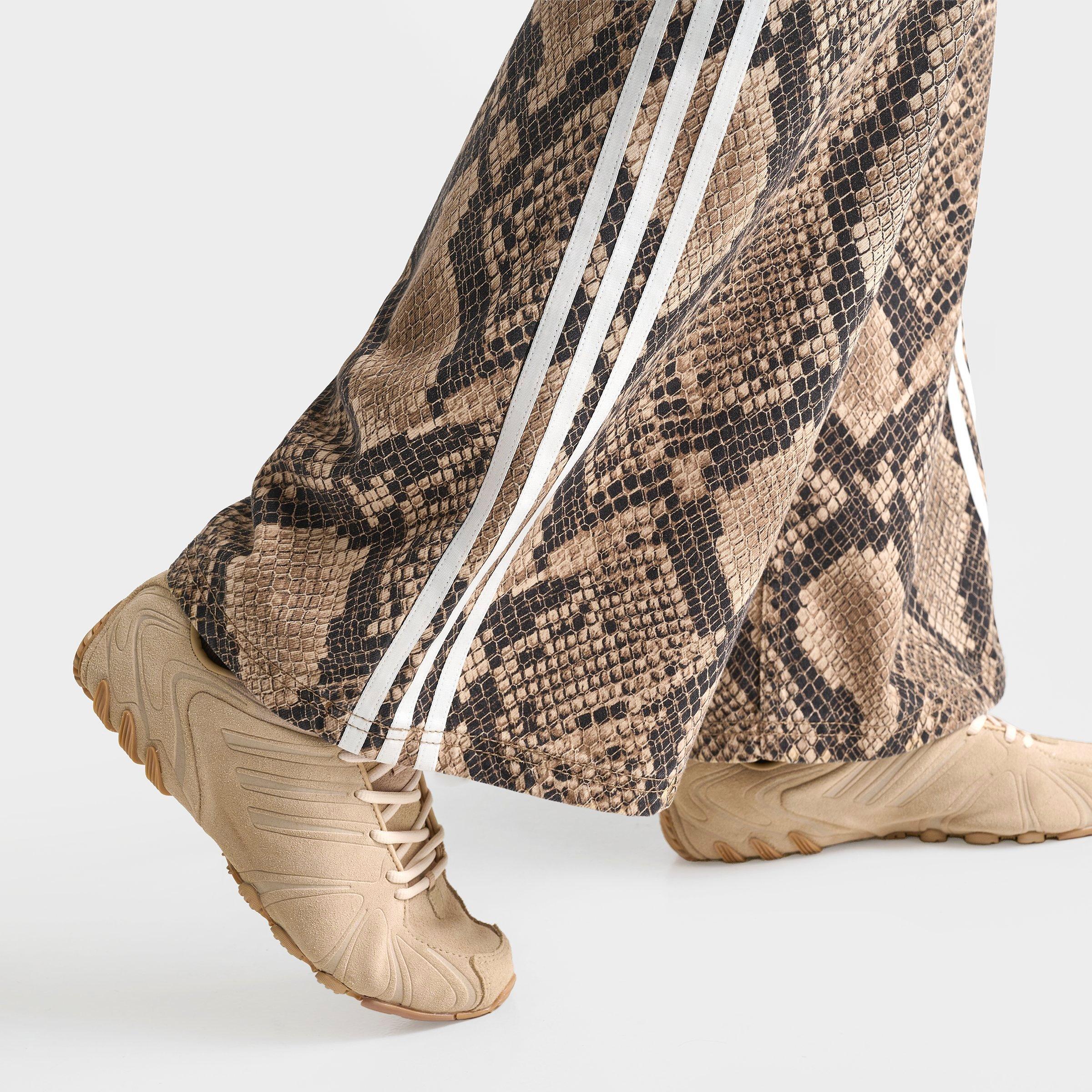 Women's adidas Originals Snake Print Denim Loose Pants