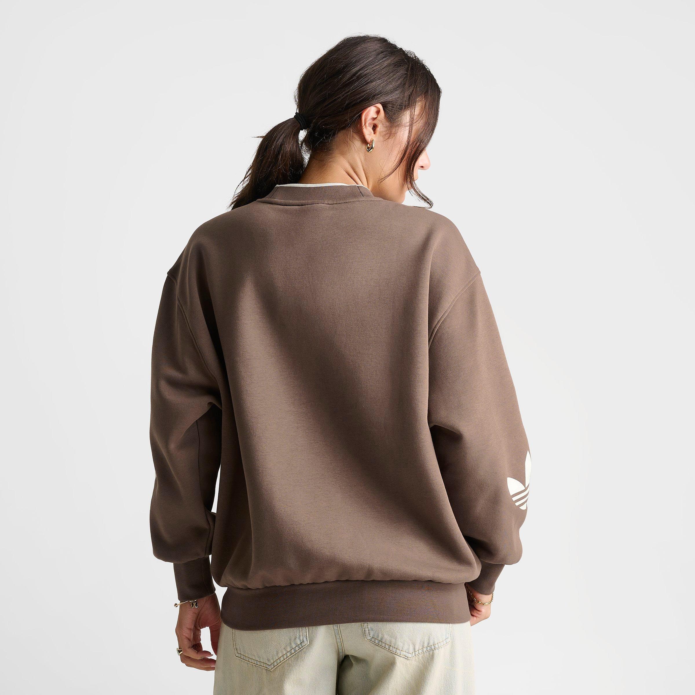 Women's adidas Originals V-Neck Baseball Crew Sweatshirt