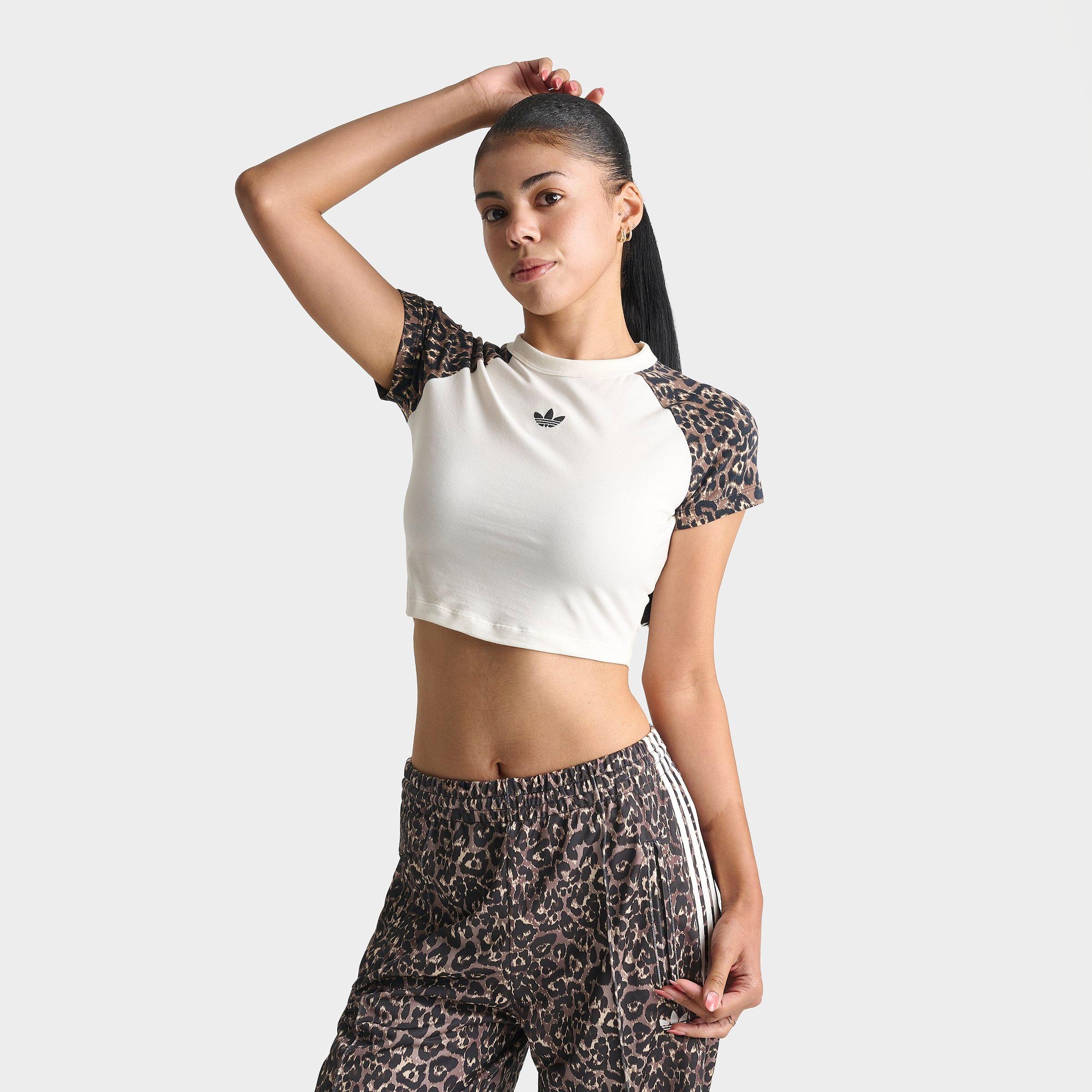Women's adidas Originals Leopard Raglan Slim T-Shirt