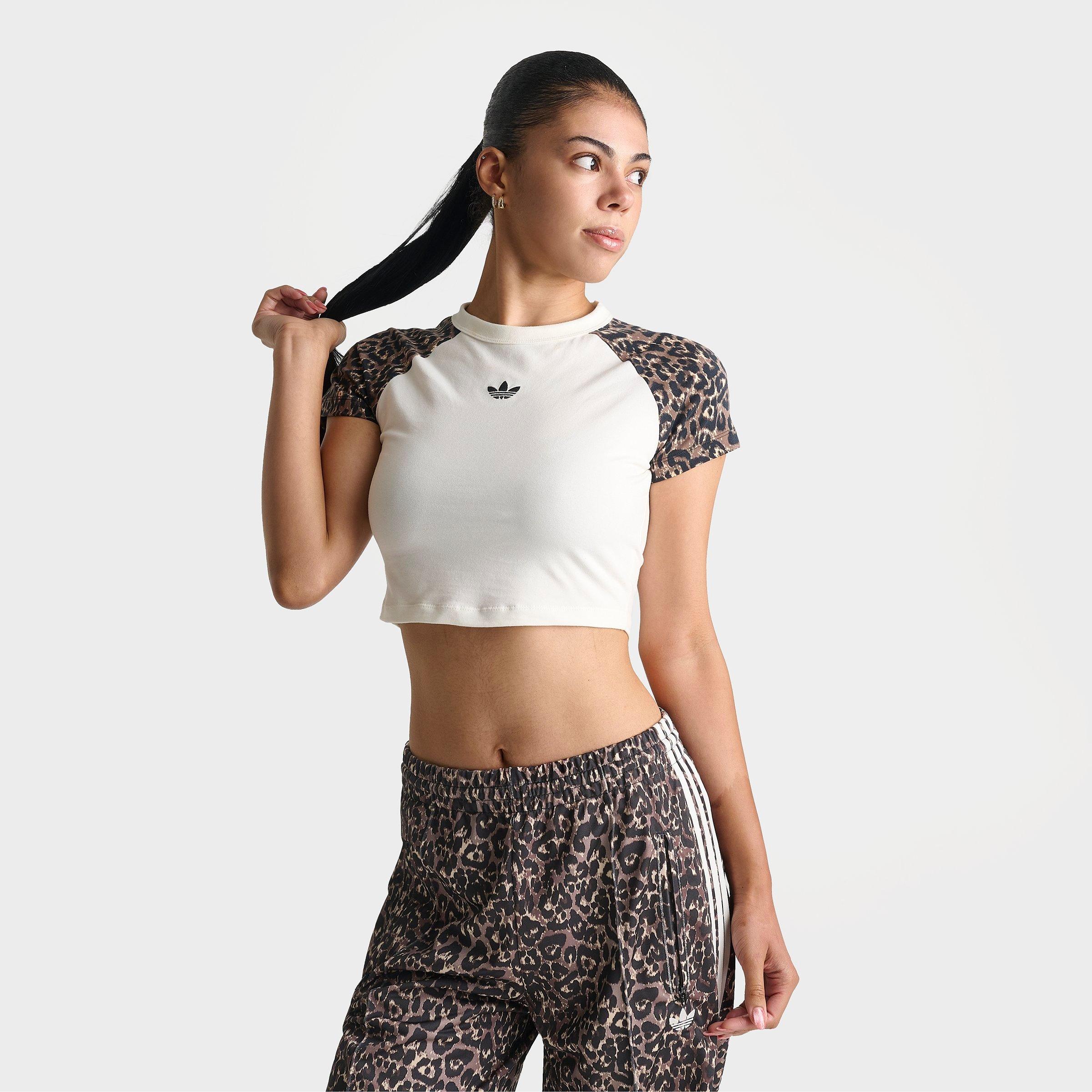 Women's adidas Originals Leopard Raglan Slim T-Shirt