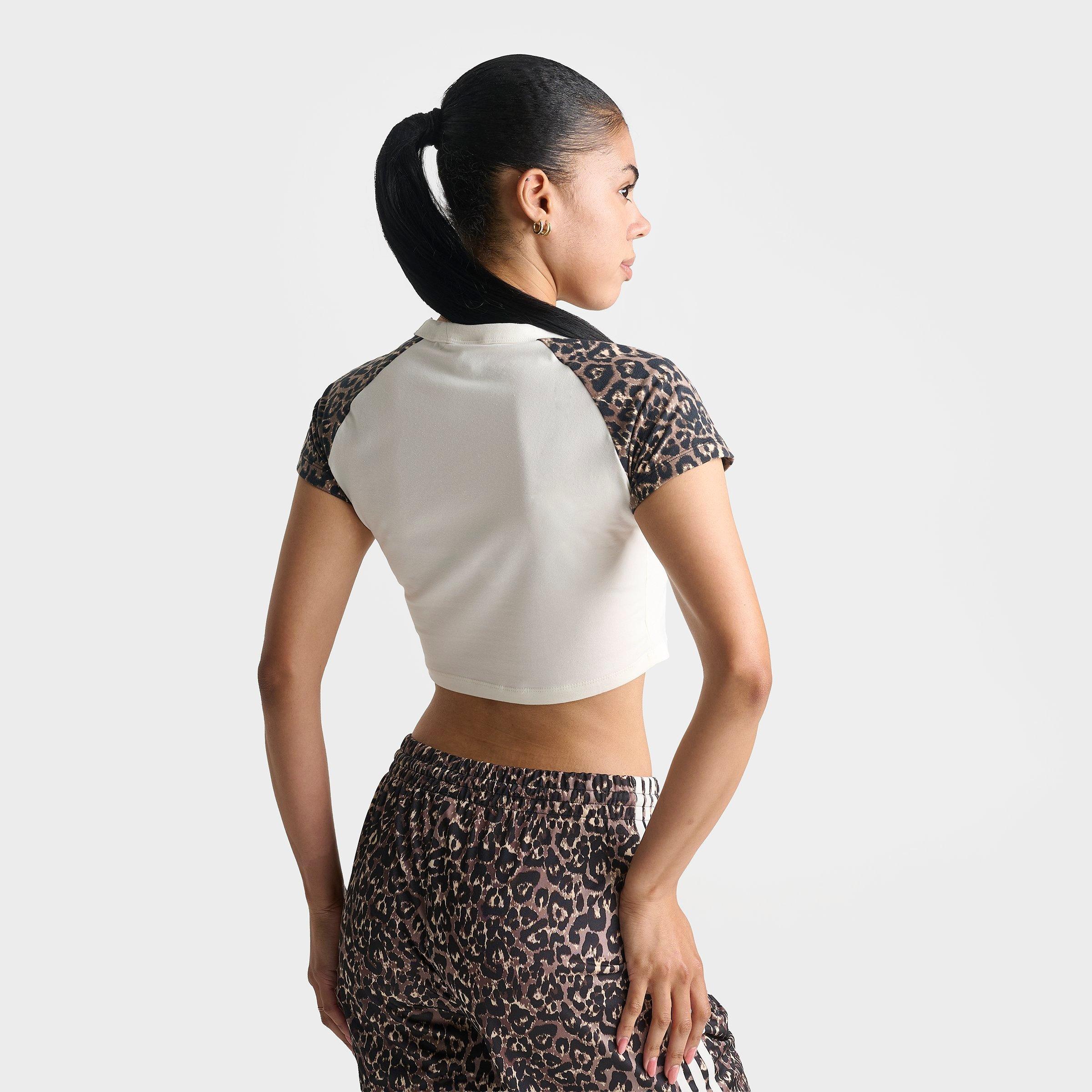 Women's adidas Originals Leopard Raglan Slim T-Shirt