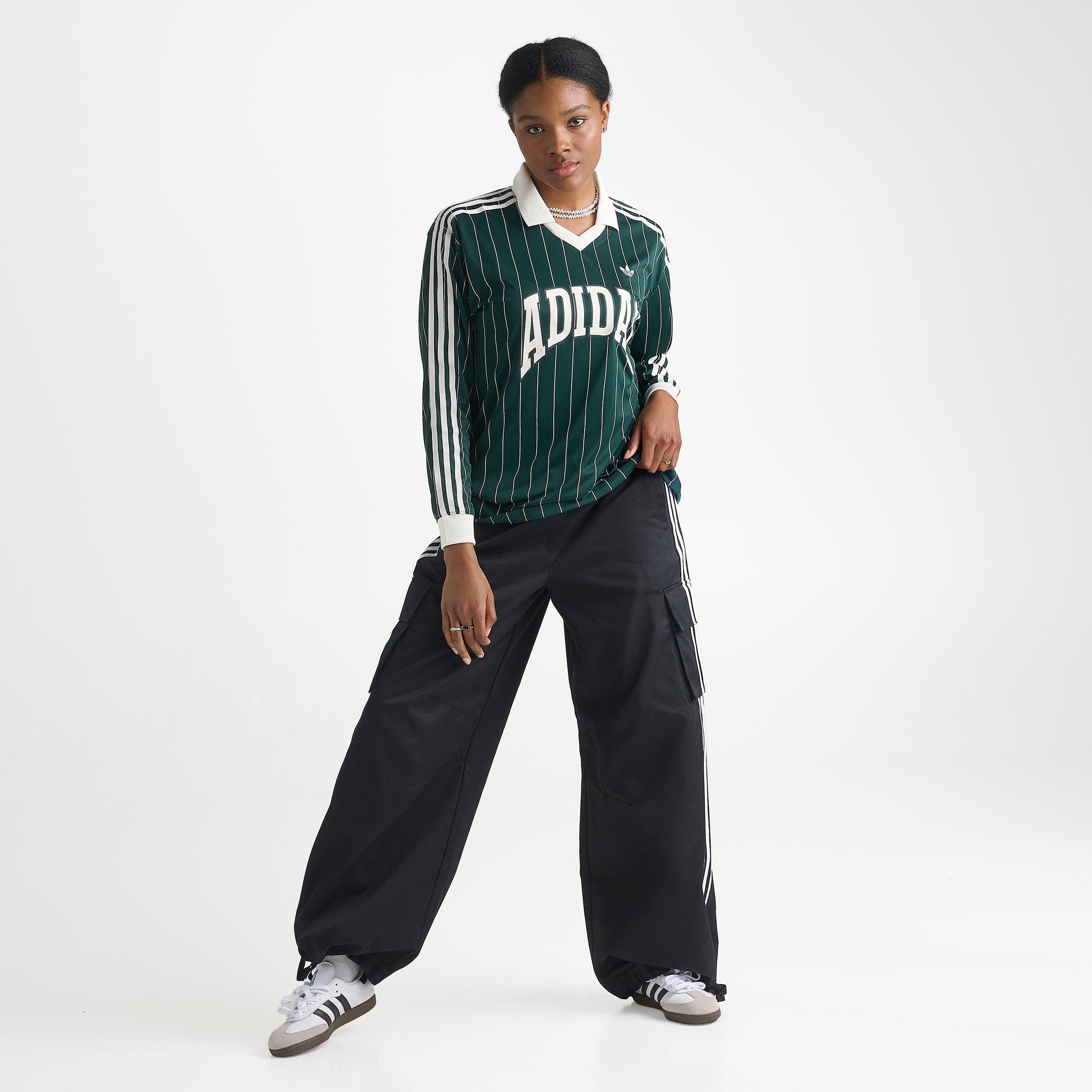 Women's adidas Originals Pinstripe Long-Sleeve Football T-Shirt