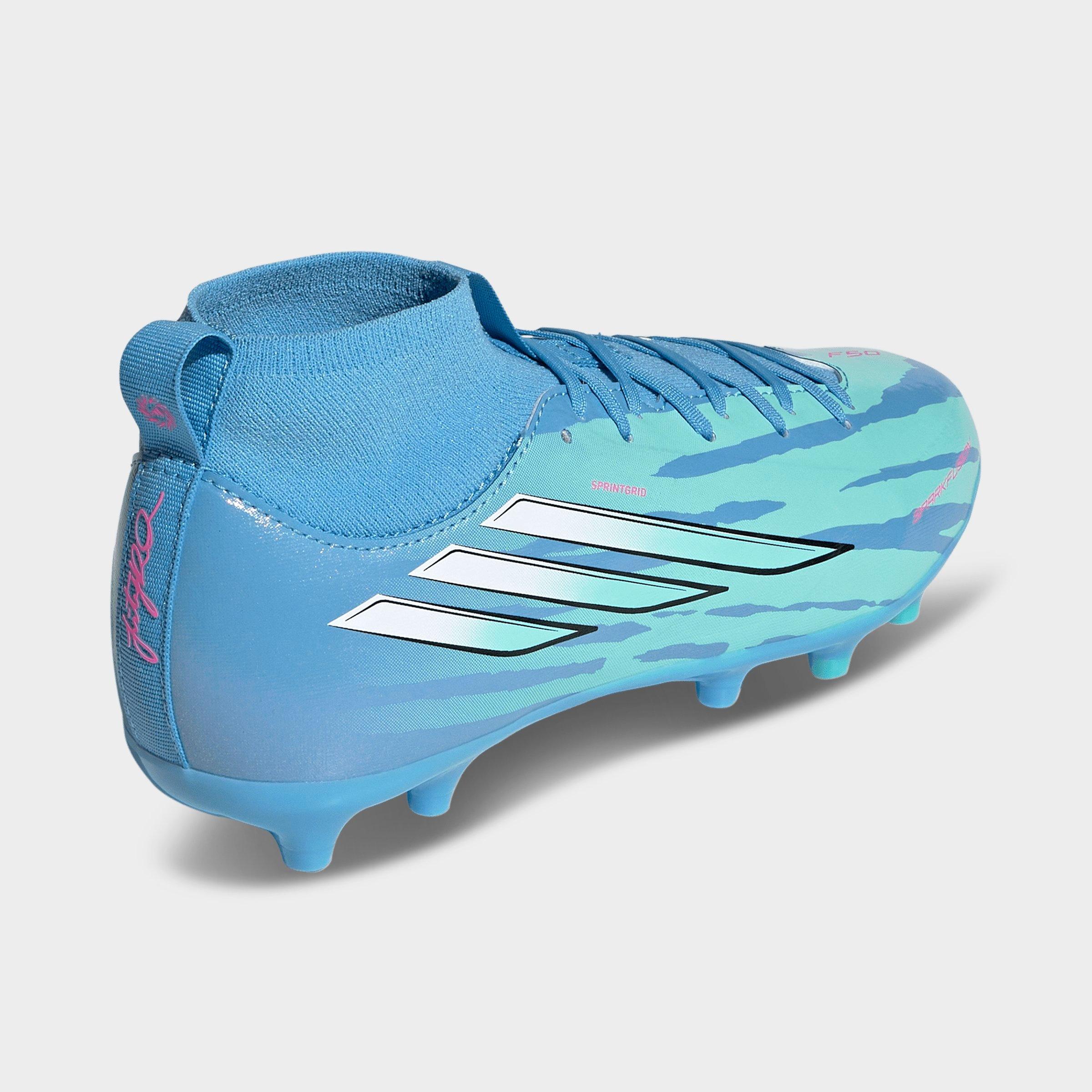 Big Kids' adidas F50 Sparkfusion Trinity Rodman League Firm Ground and Artificial Grass Mid Cut Soccer Cleats