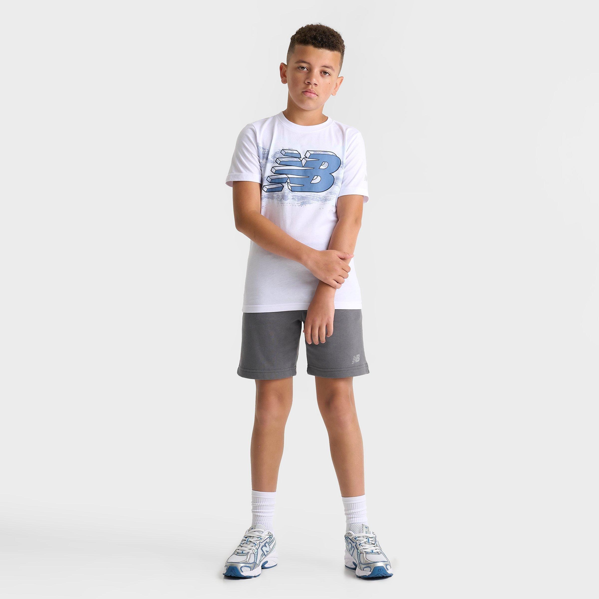 Big Kids' New Balance Logo Brush T-Shirt