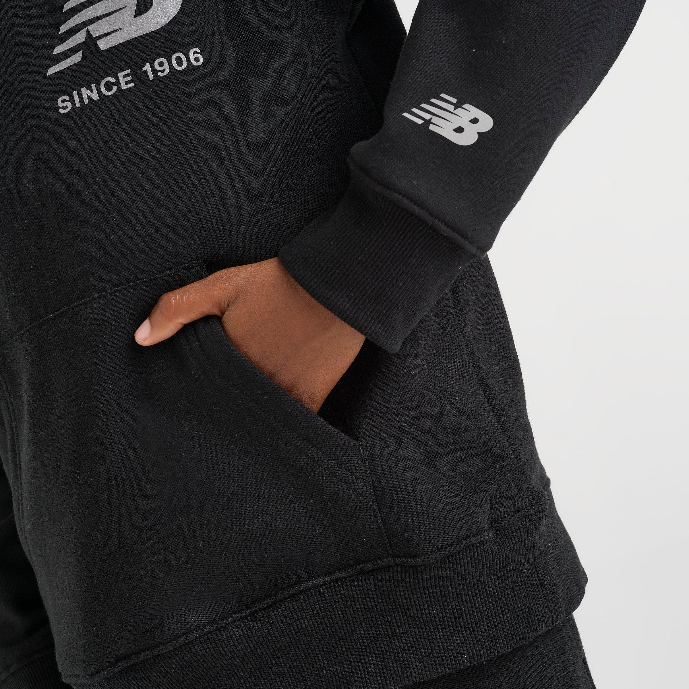 Big Kids' New Balance Linear Logo Pullover Hoodie