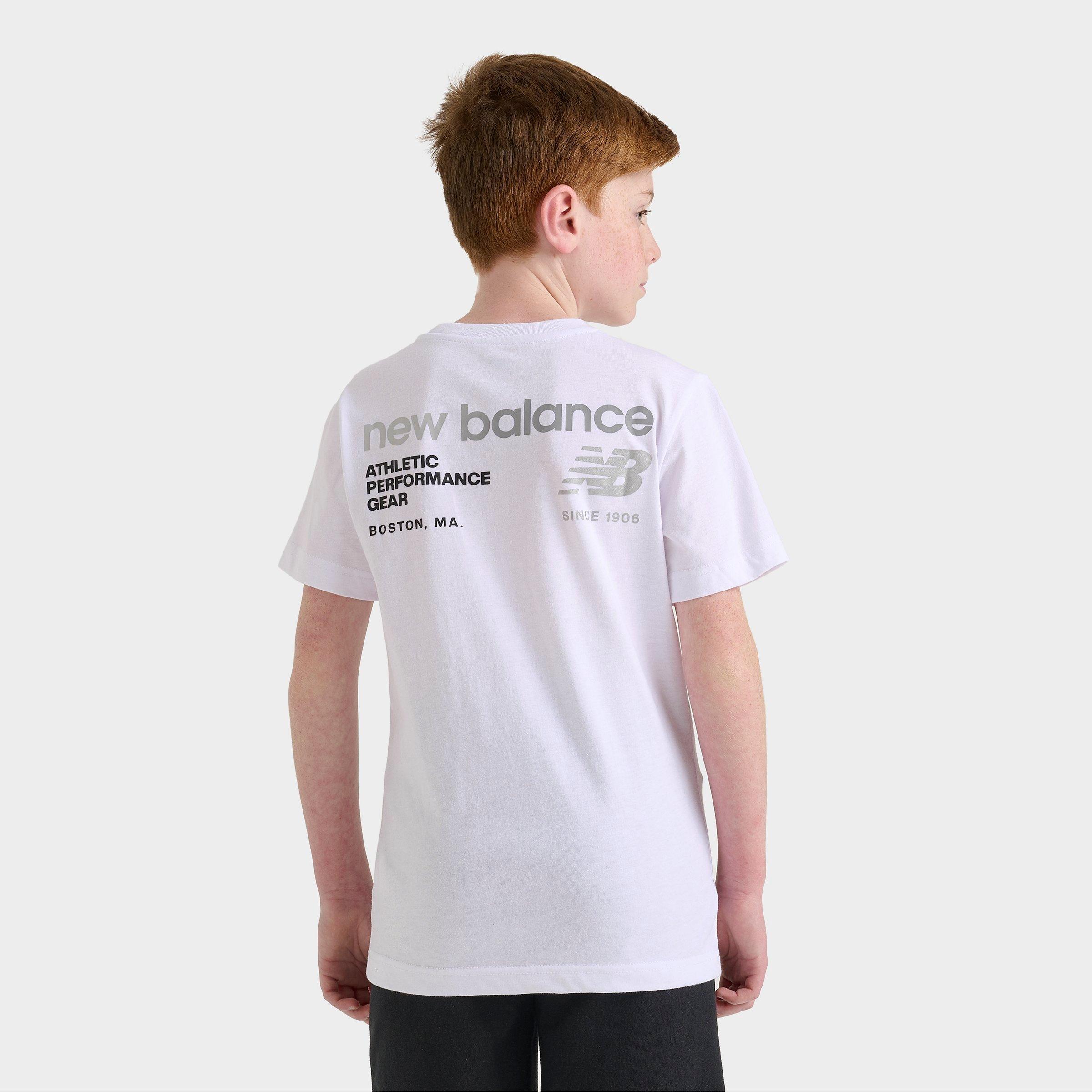 Kids' New Balance Linear Logo Back Hit T-Shirt | JD Sports