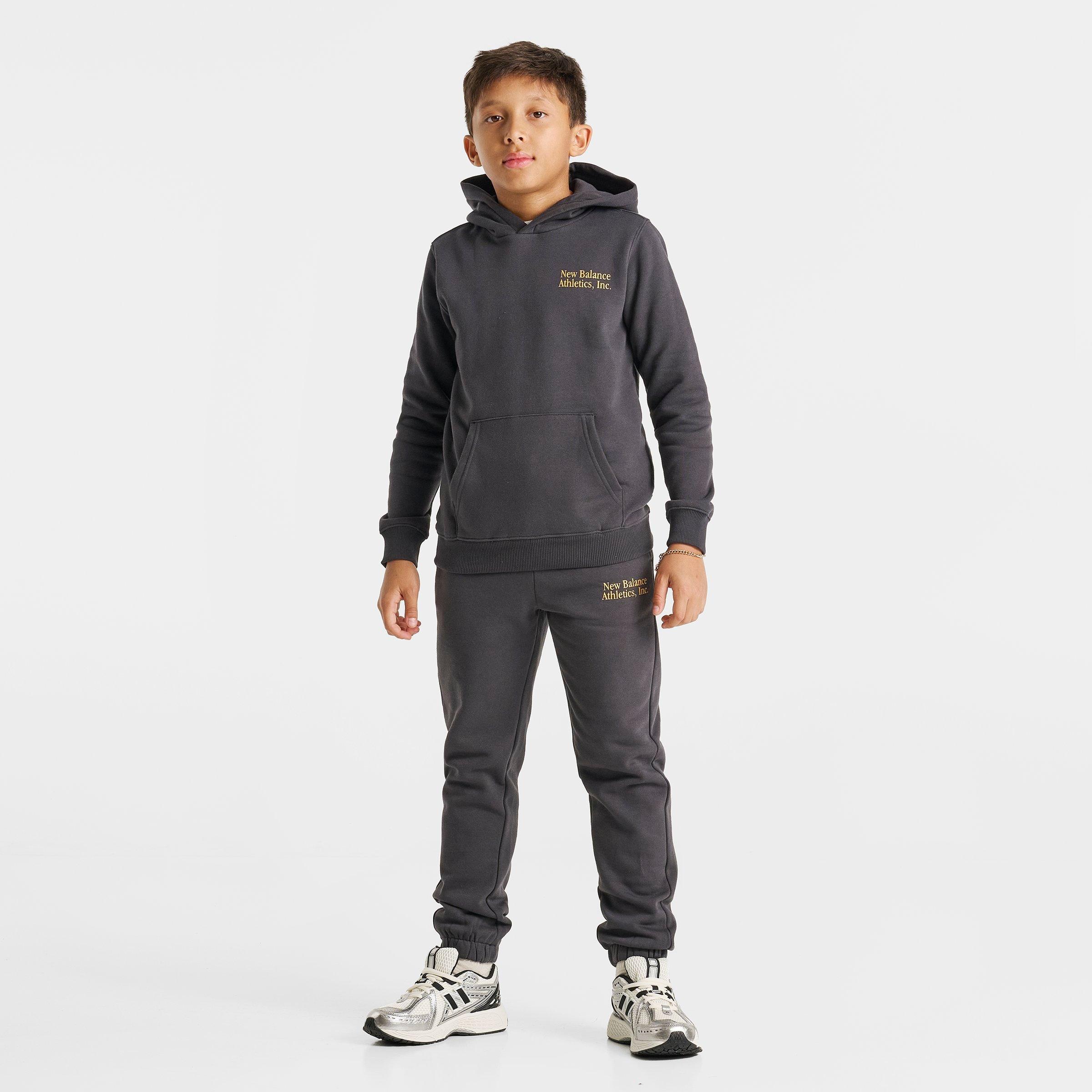 Big Kids' New Balance Linear Overlay Fleece Jogger Pants