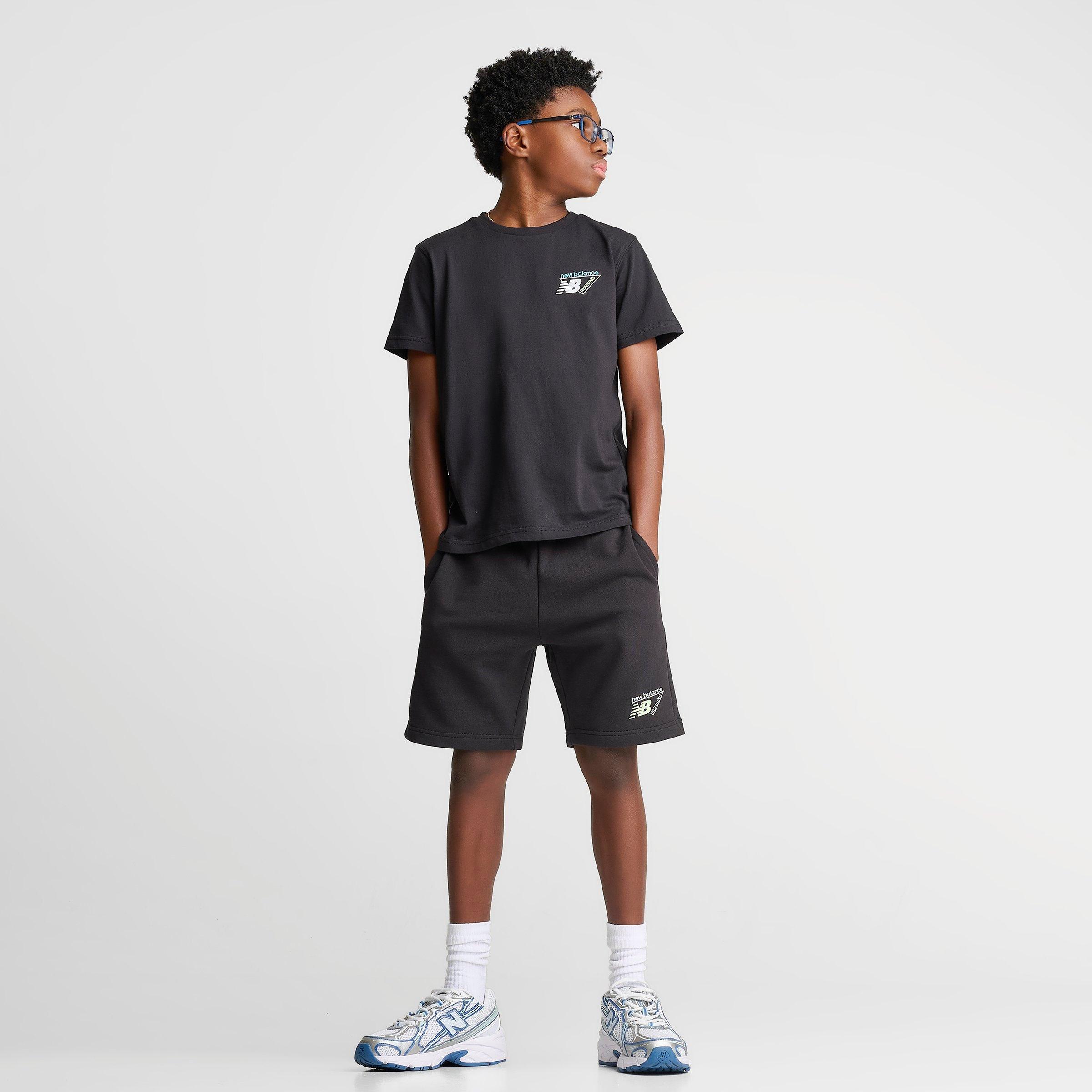 Big Kids' New Balance Triangle French Terry Shorts