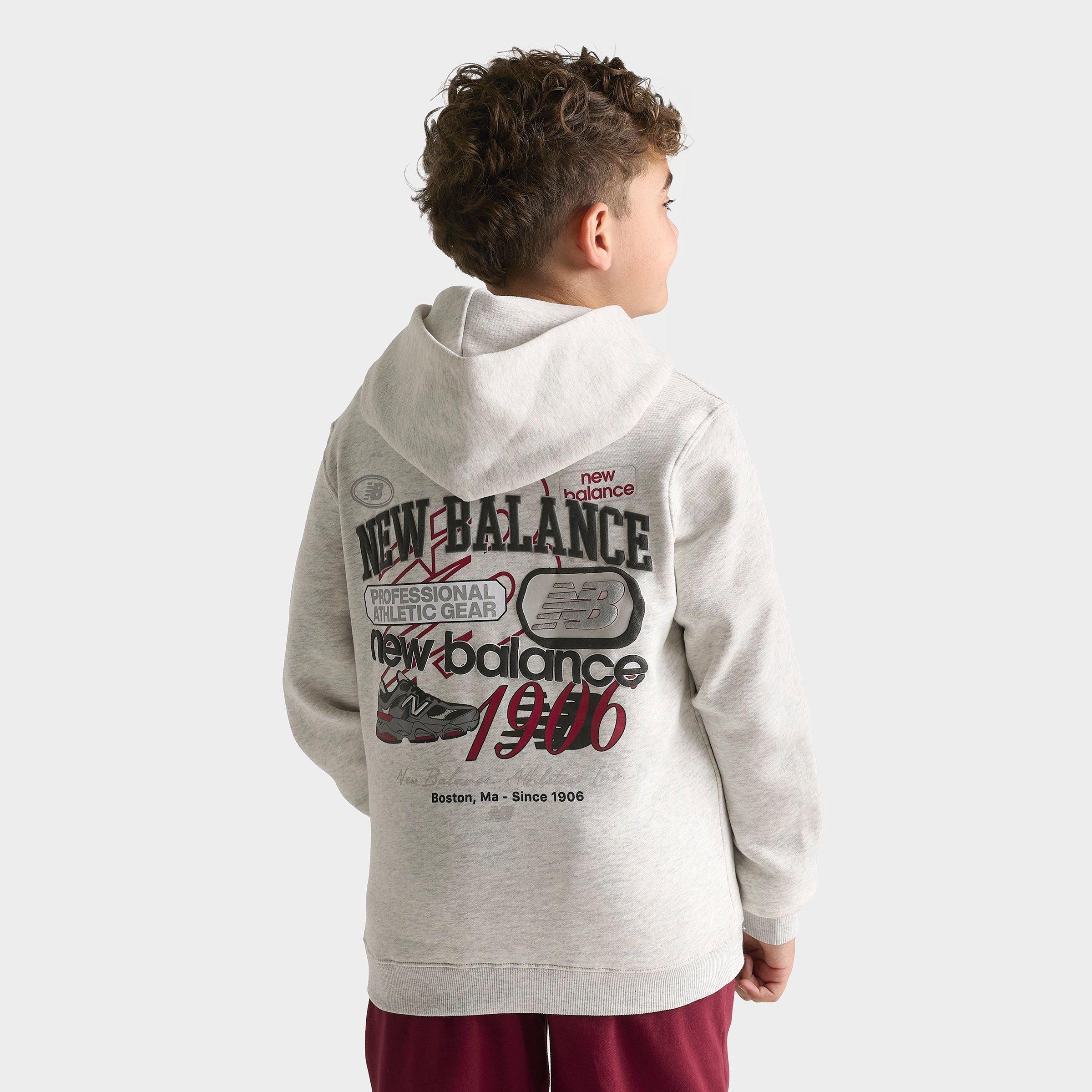 Big Kids' New Balance Multi Logo Pullover Hoodie