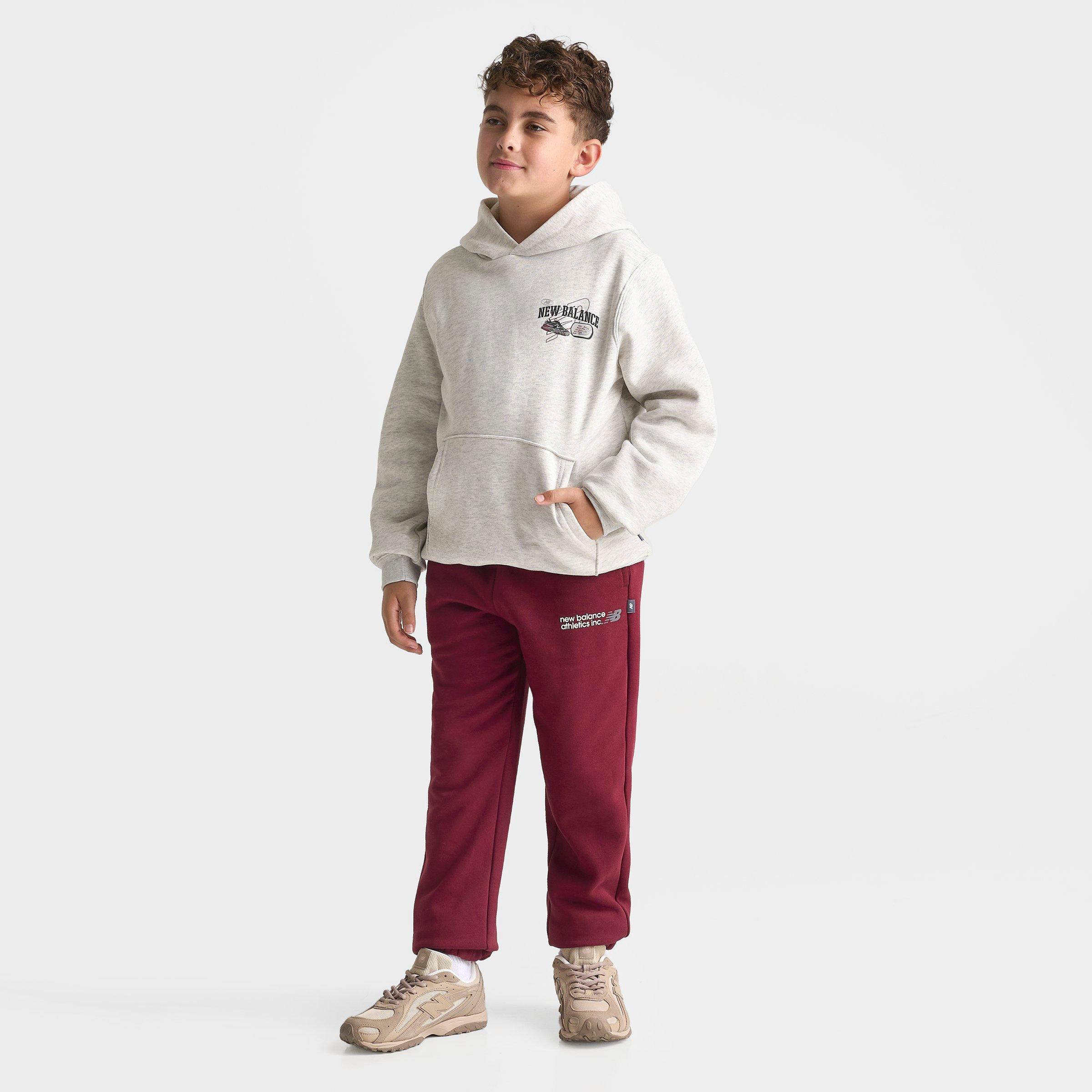 Big Kids' New Balance Multi Logo Pullover Hoodie