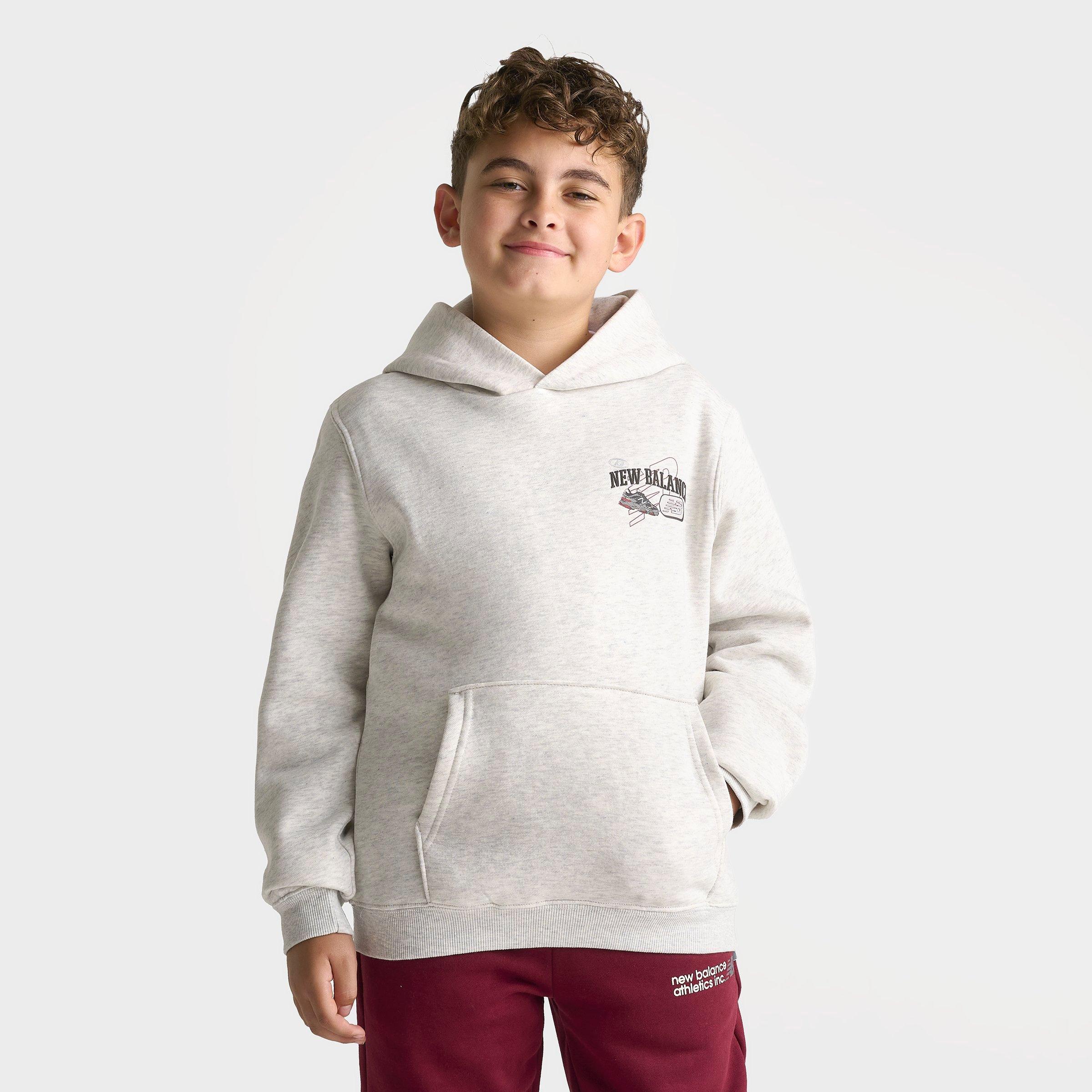 Big Kids' New Balance Multi Logo Pullover Hoodie