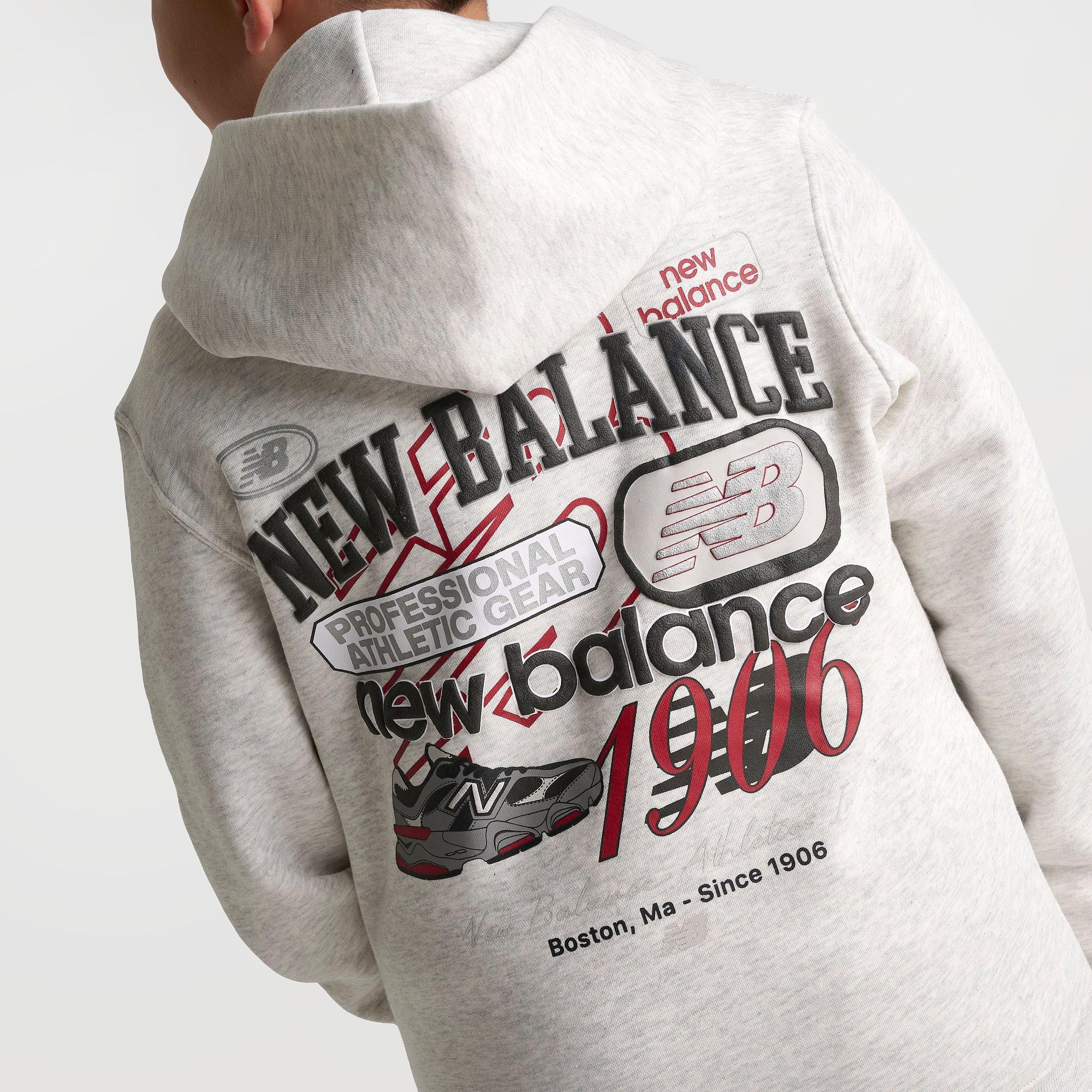 Big Kids' New Balance Multi Logo Pullover Hoodie