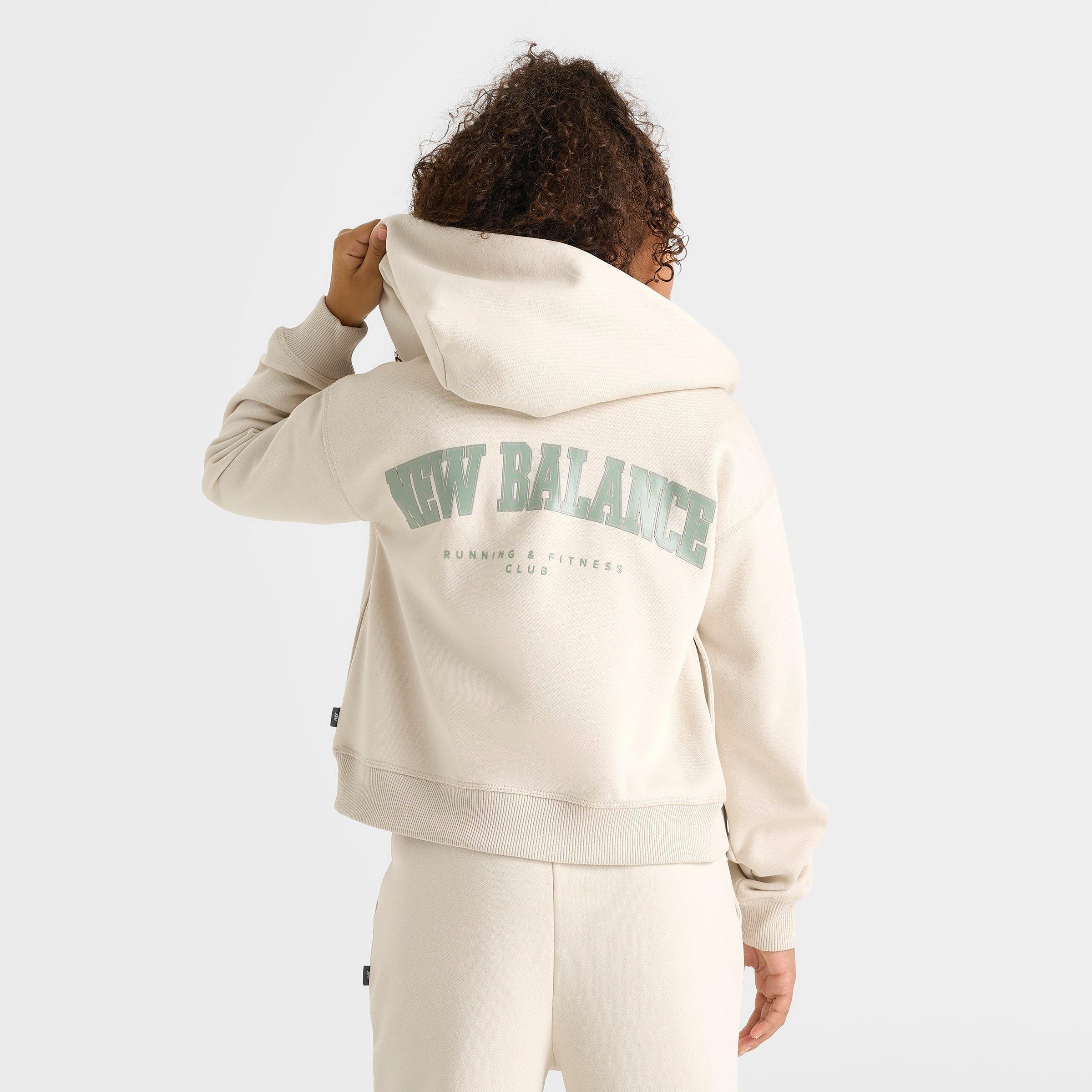 Girls' Big Kids' New Balance Arch Graphic Full-Zip Cropped Hoodie