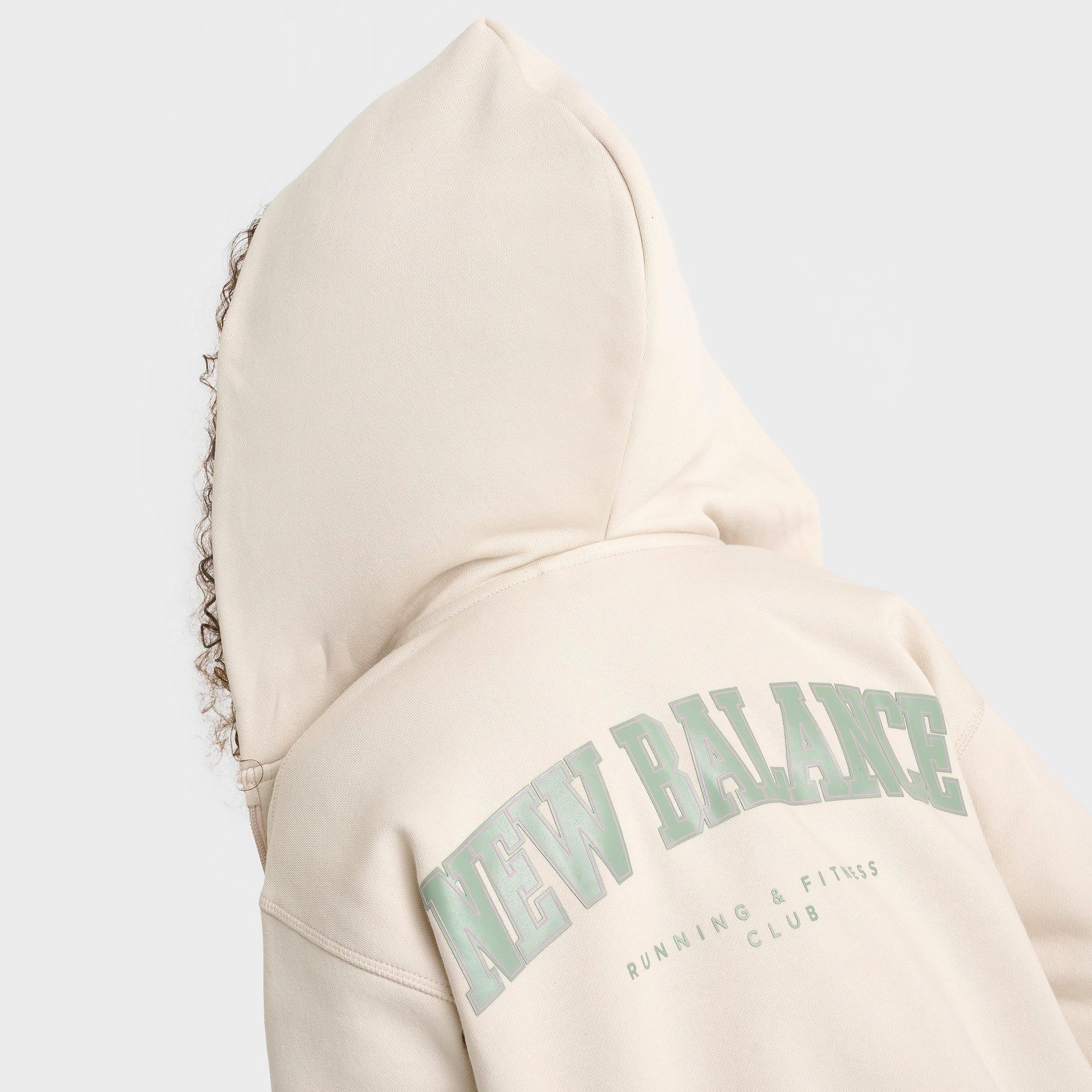 Girls' Big Kids' New Balance Arch Graphic Full-Zip Cropped Hoodie