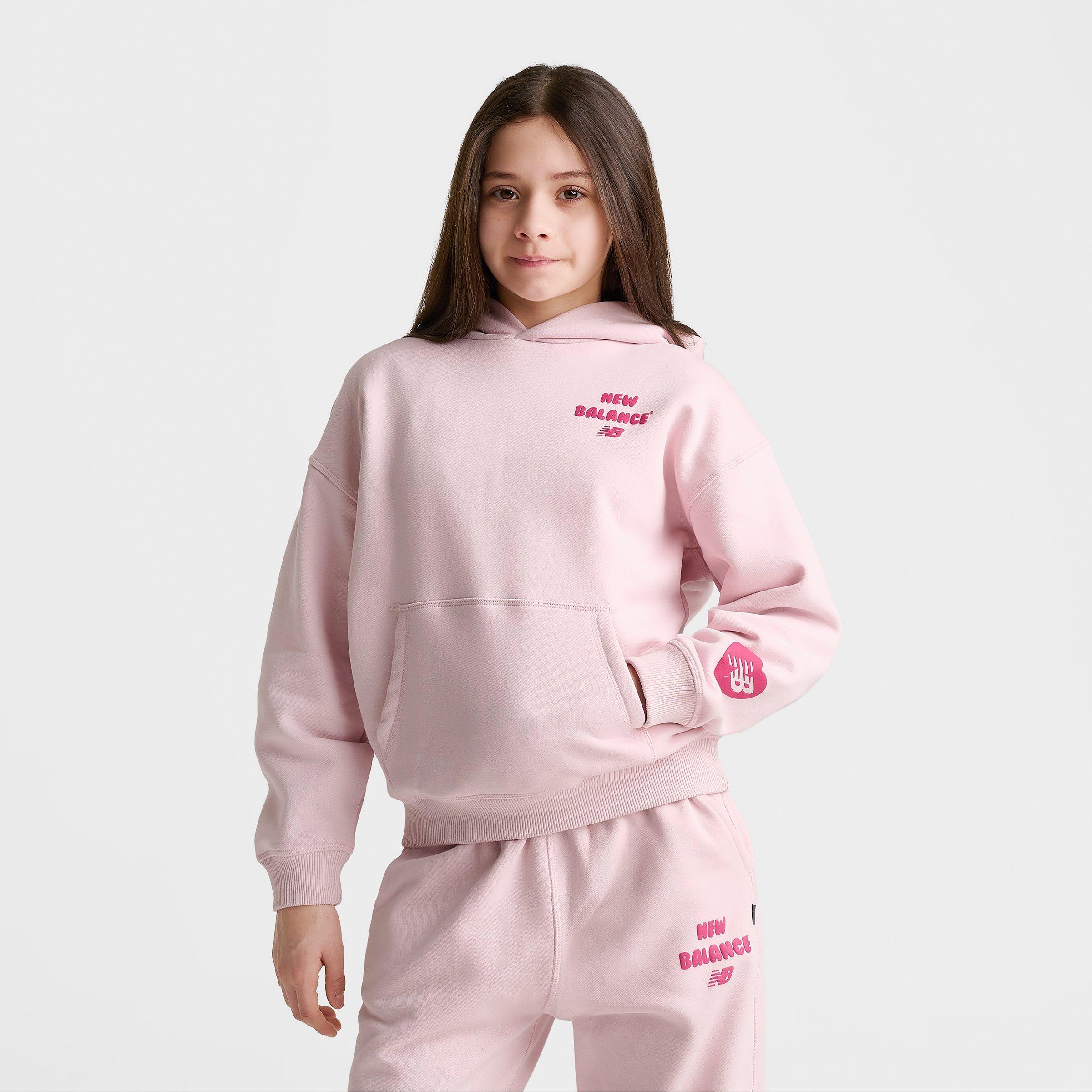 Girls' Big Kids' New Balance Heart Bubble Pullover Hoodie