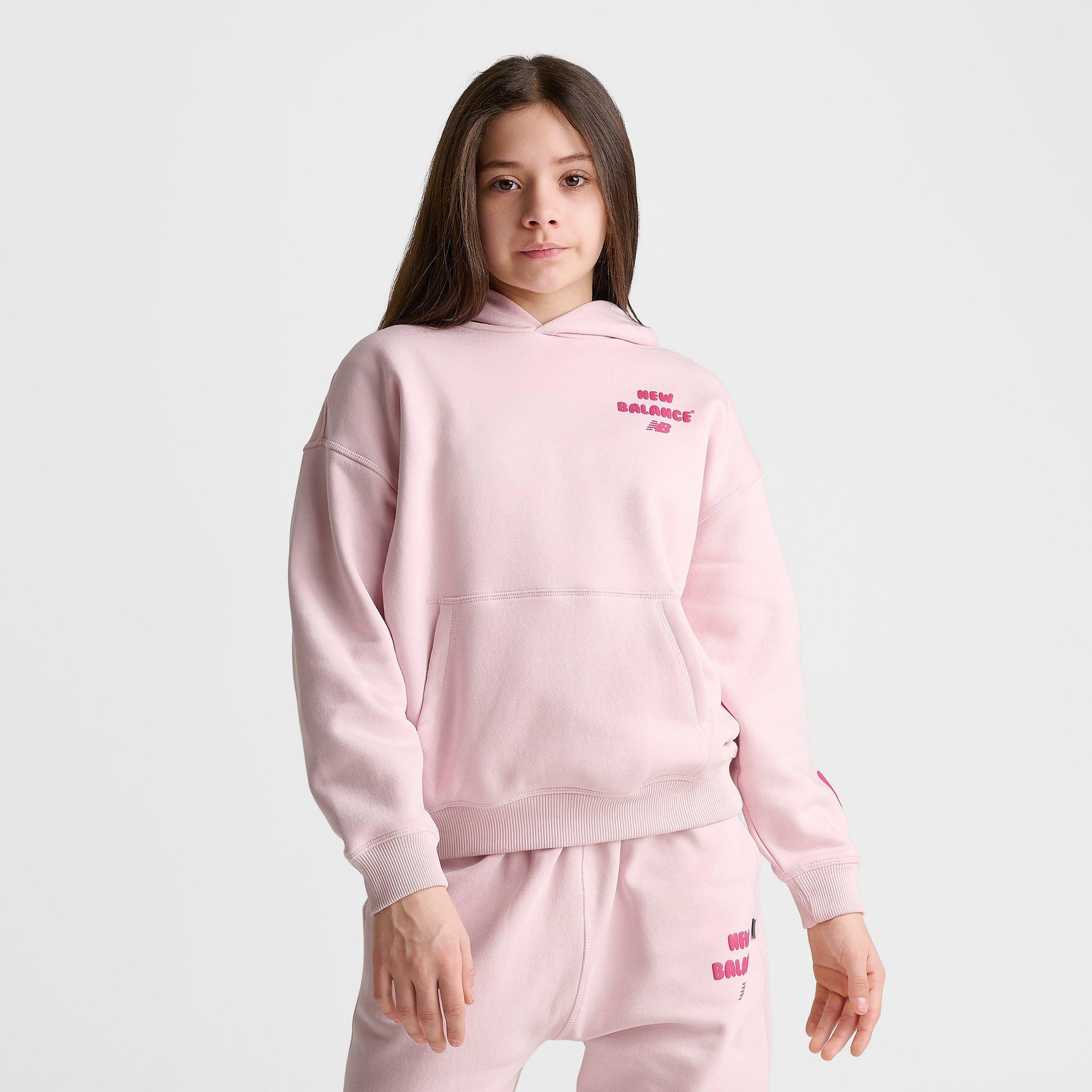 Girls' Big Kids' New Balance Heart Bubble Pullover Hoodie