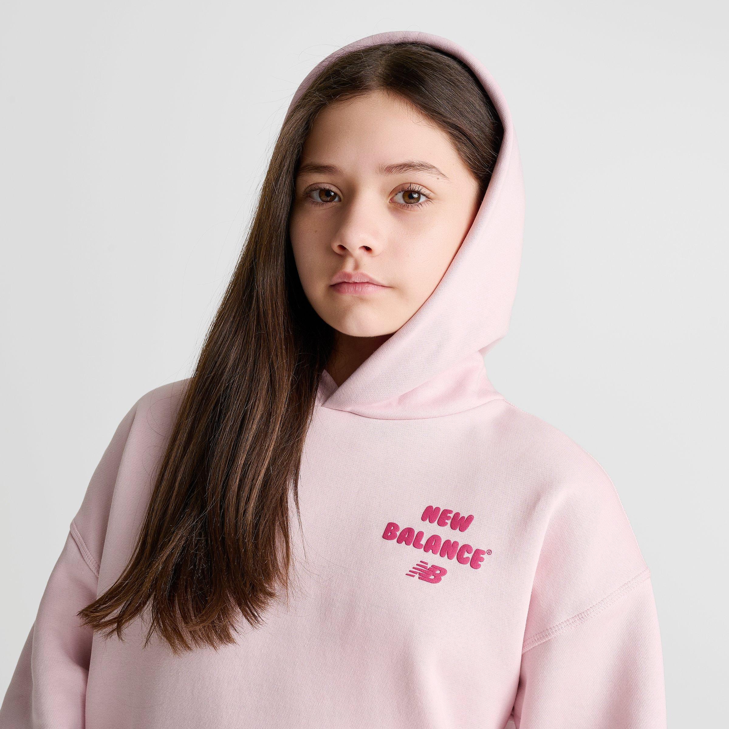 Girls' Big Kids' New Balance Heart Bubble Pullover Hoodie