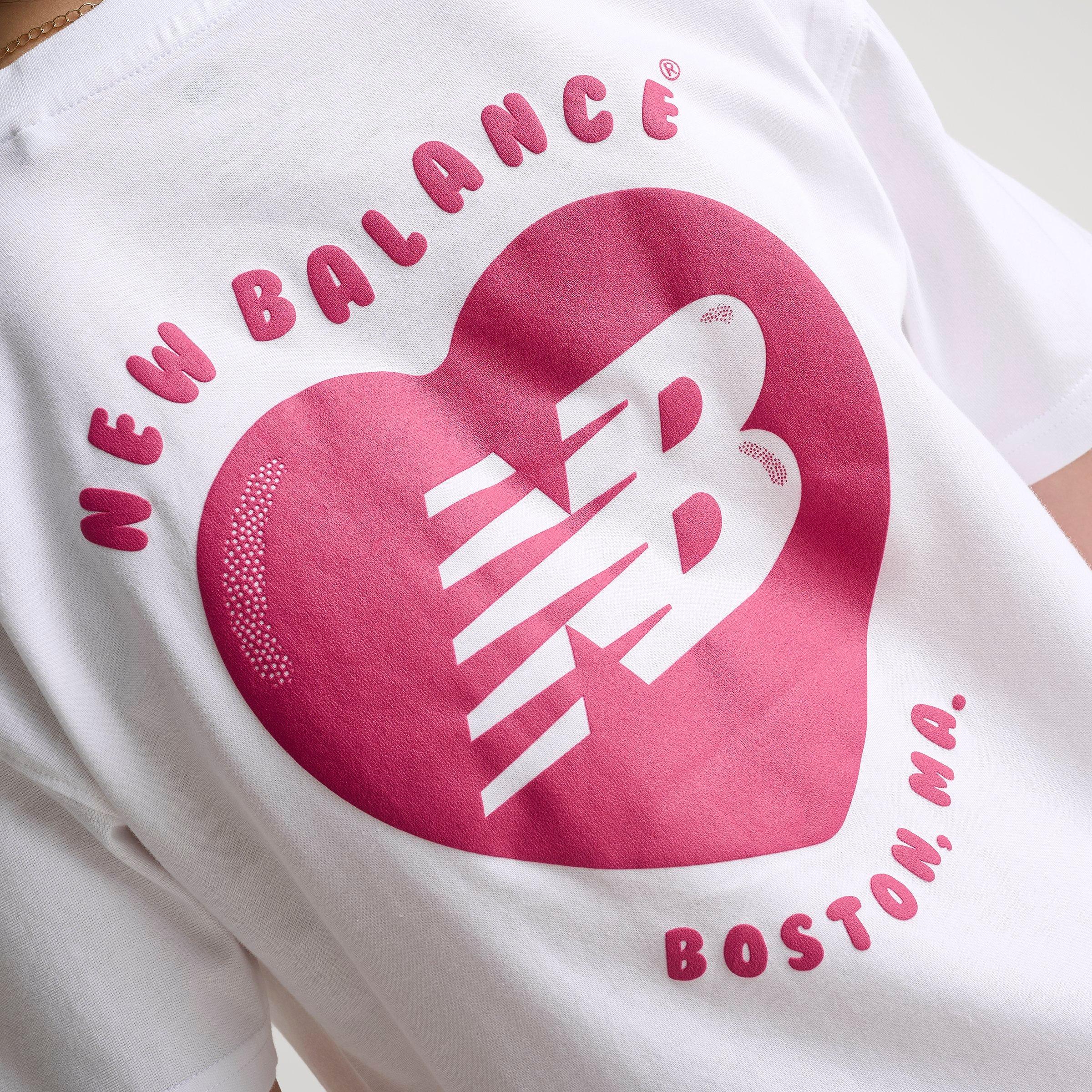 Girls' Big Kids' New Balance Heart Bubble T-Shirt