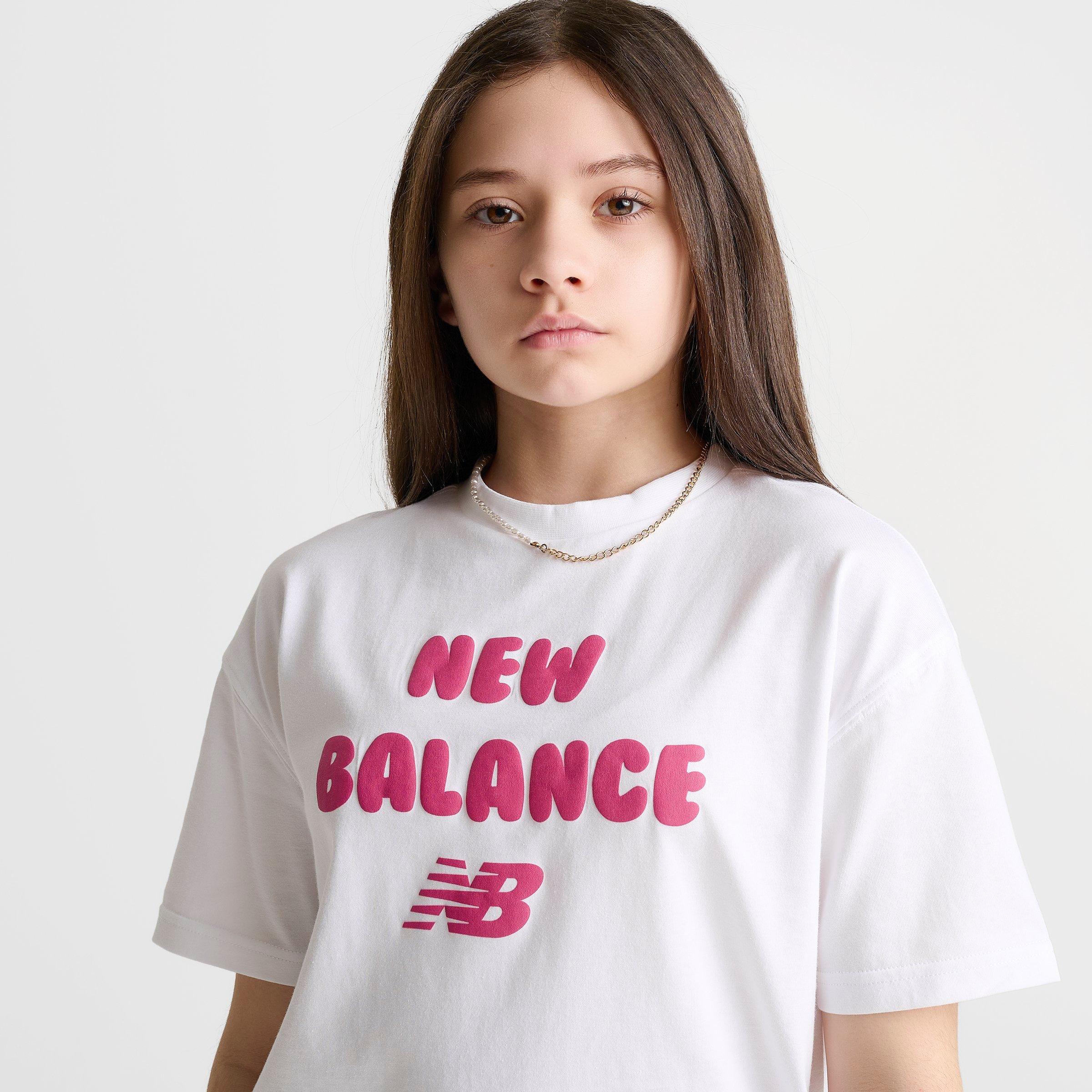 Girls' Big Kids' New Balance Heart Bubble T-Shirt