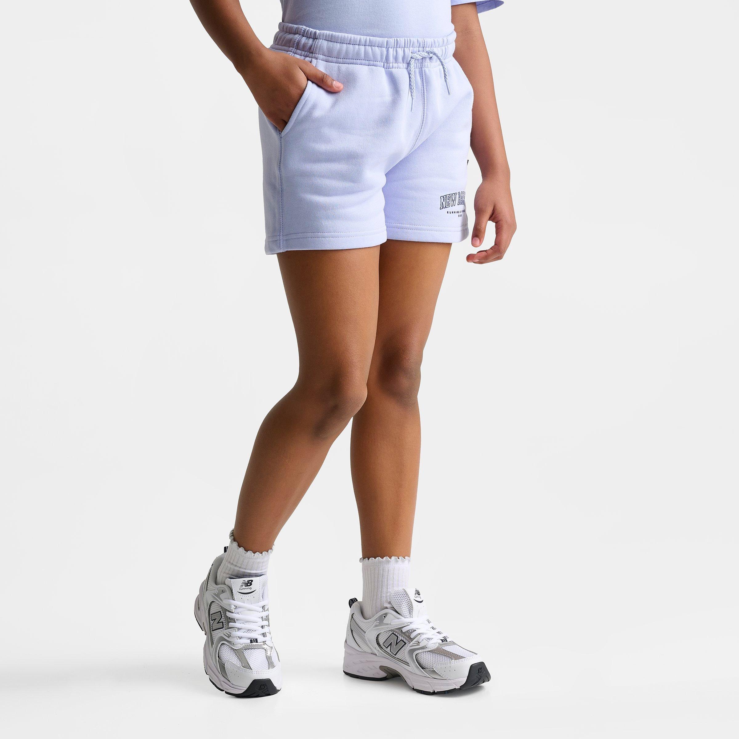 Girls' Big Kids' New Balance Arch Logo Fleece Shorts
