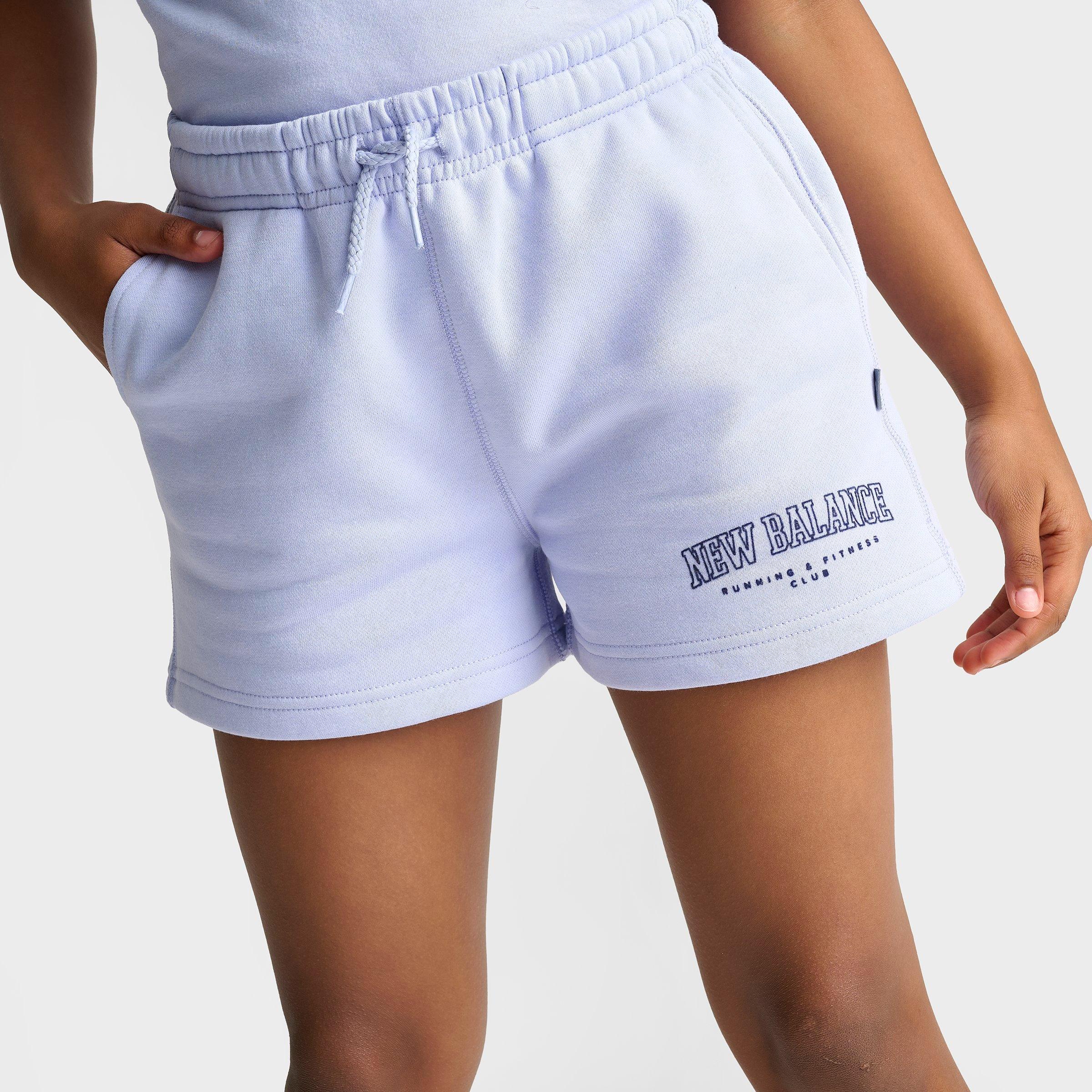 Girls' Big Kids' New Balance Arch Logo Fleece Shorts