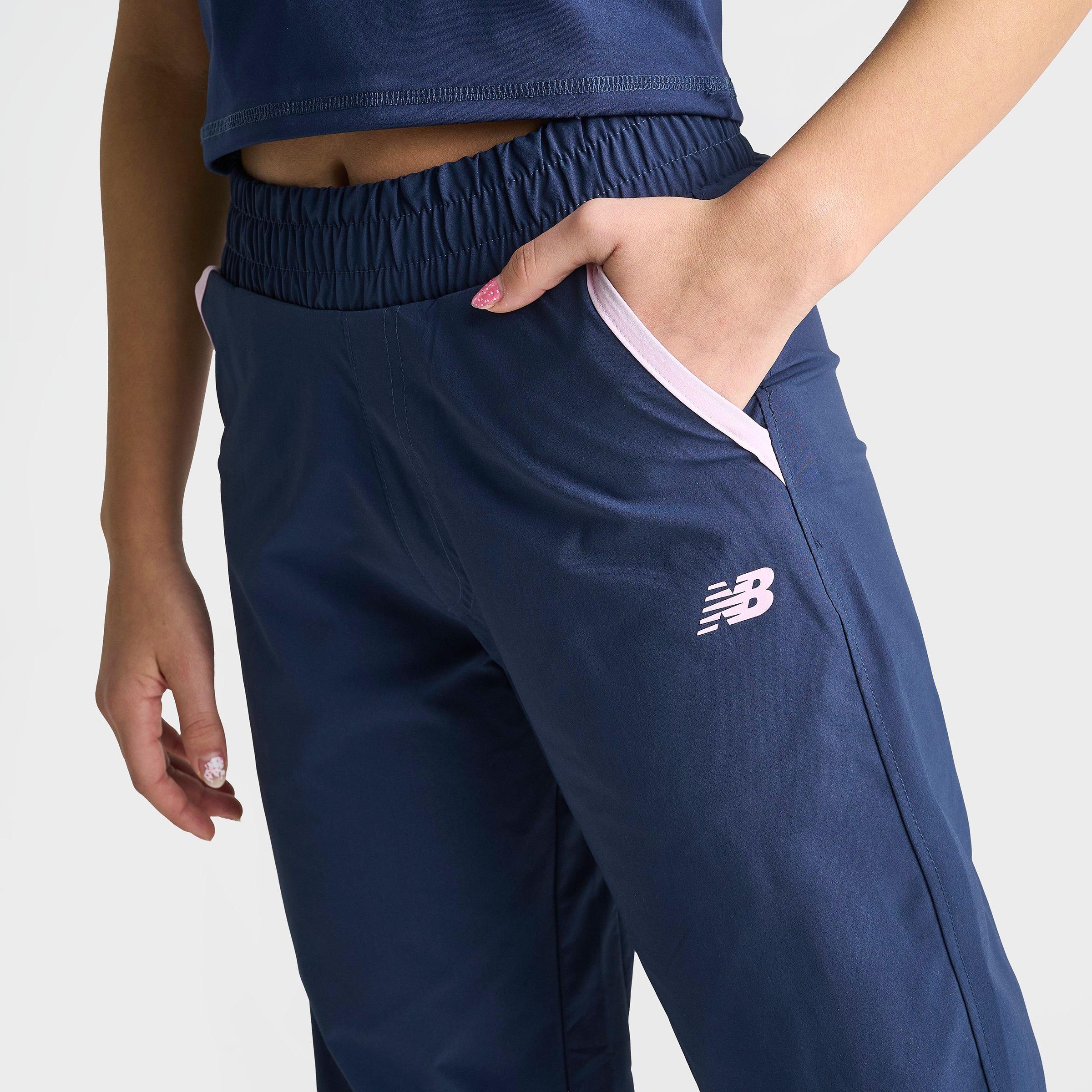 Girls' Big Kids' New Balance Essential Athletic Mid-Rise Woven Jogger Pants