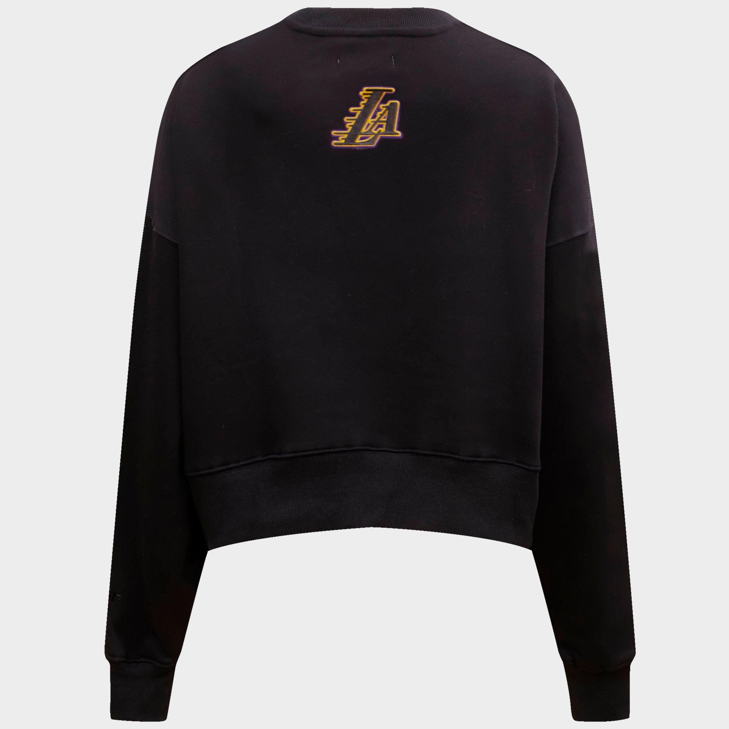 Women's Pro Standard Los Angeles Lakers NBA Classic Fleece Crewneck Sweatshirt