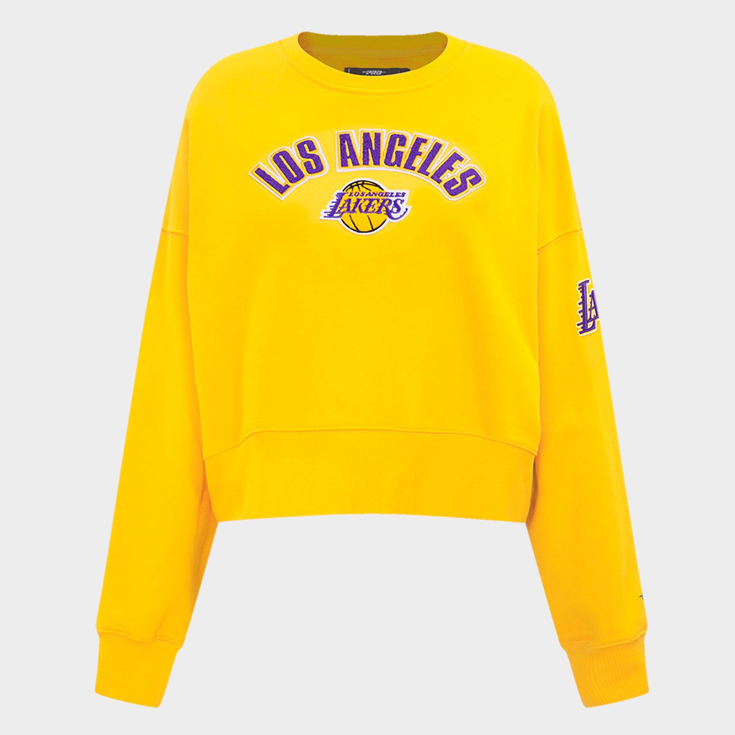 Women's Pro Standard Los Angeles Lakers NBA Classic Fleece Crewneck Sweatshirt