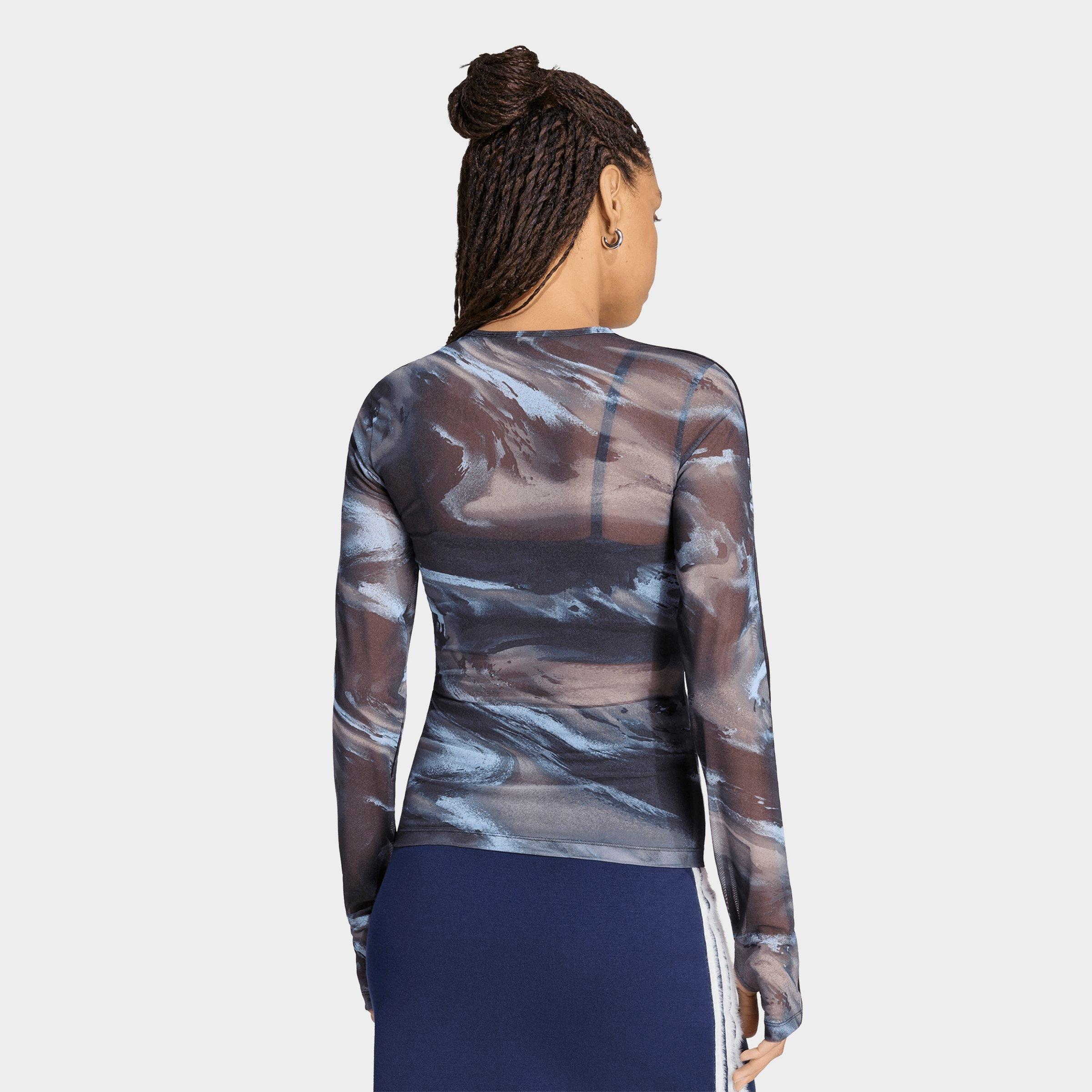 Women's adidas Originals Graphic Mesh Long-Sleeve T-Shirt