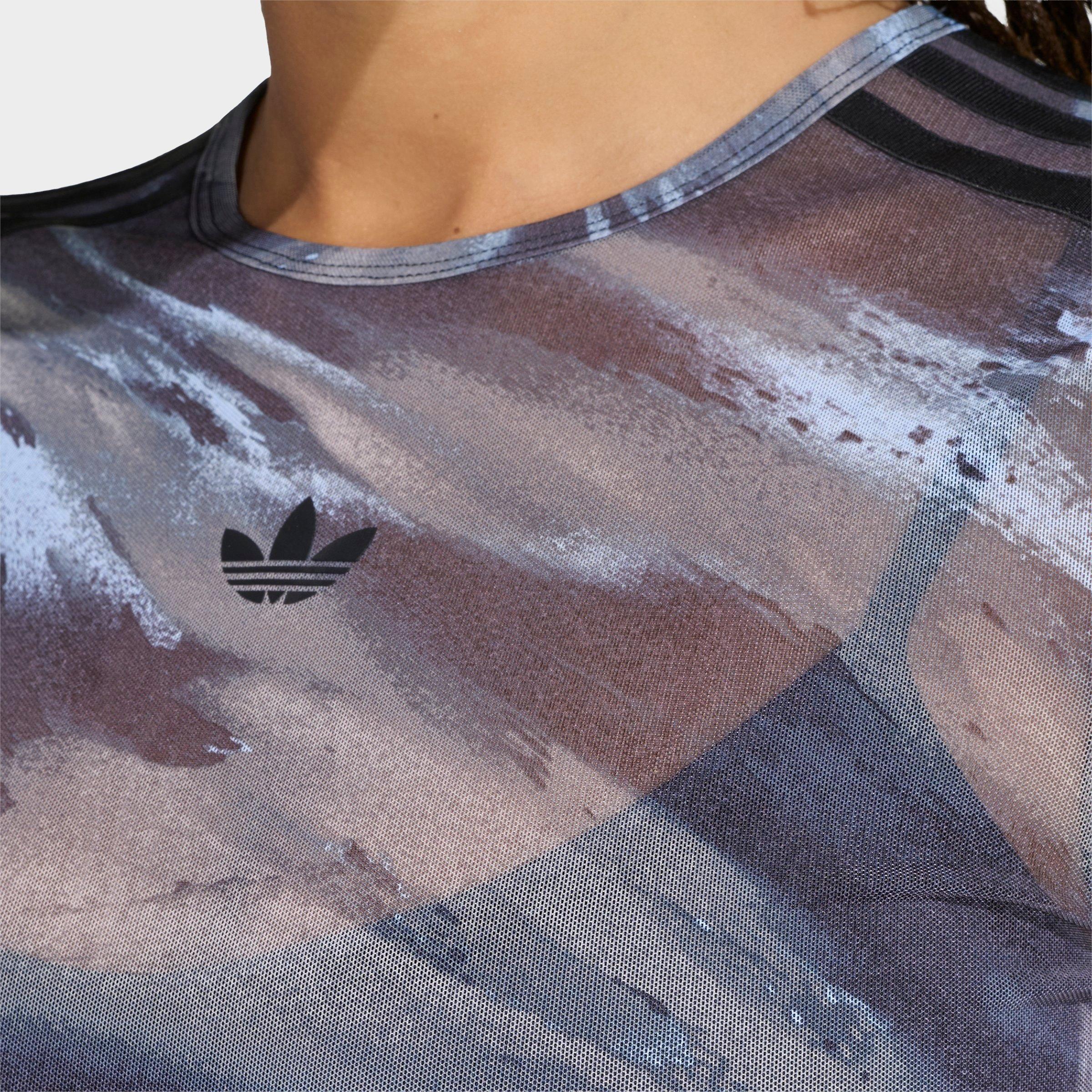 Women's adidas Originals Graphic Mesh Long-Sleeve T-Shirt