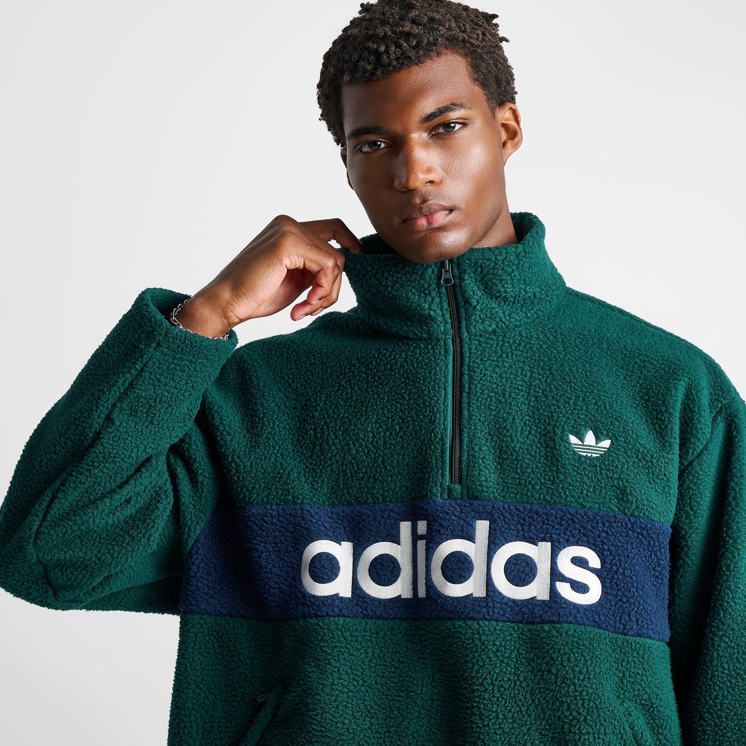 Men's adidas Originals Polar Fleece Half-Zip Pullover Top