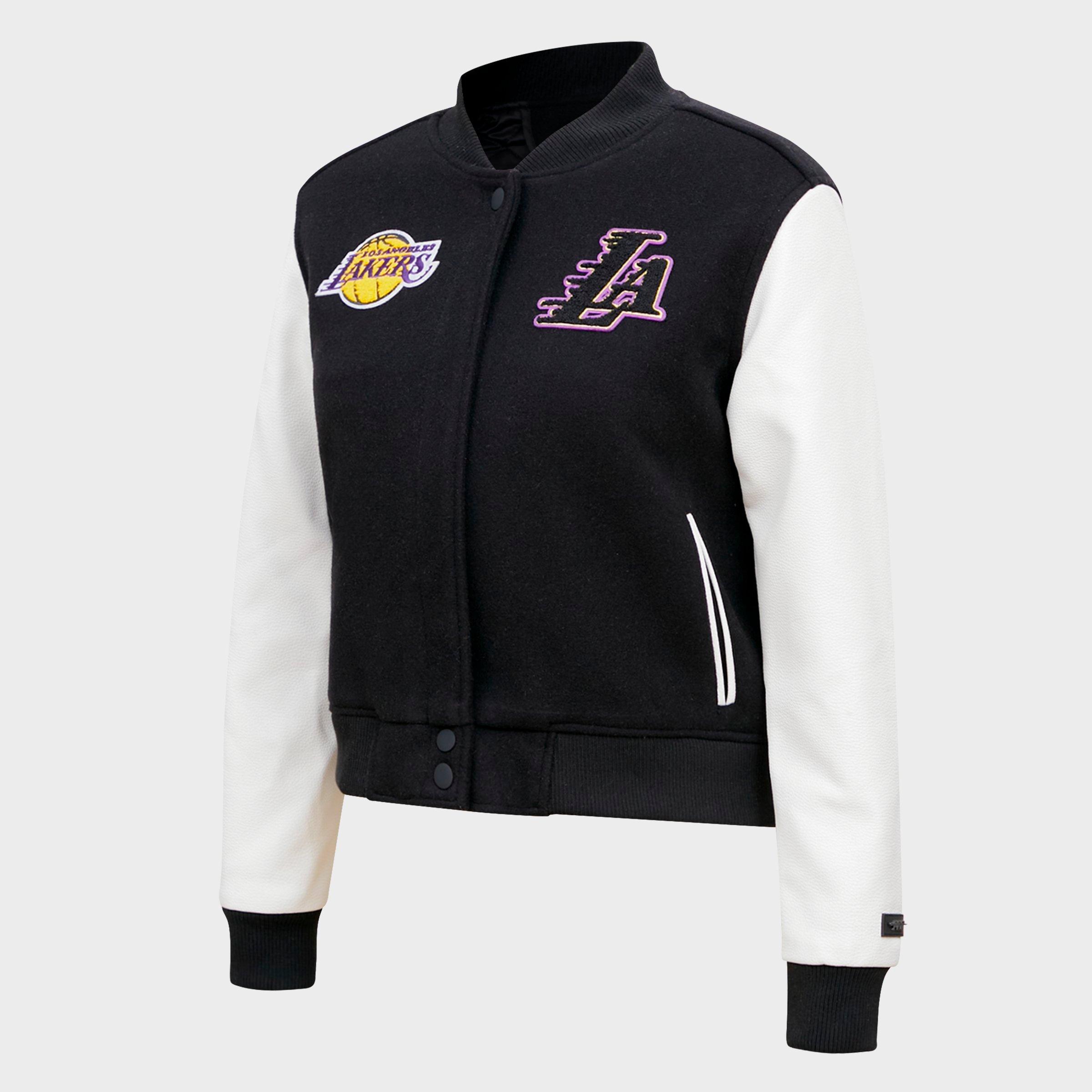 Women's Pro Standard Los Angeles Lakers NBA Classic Wool Varsity Jacket