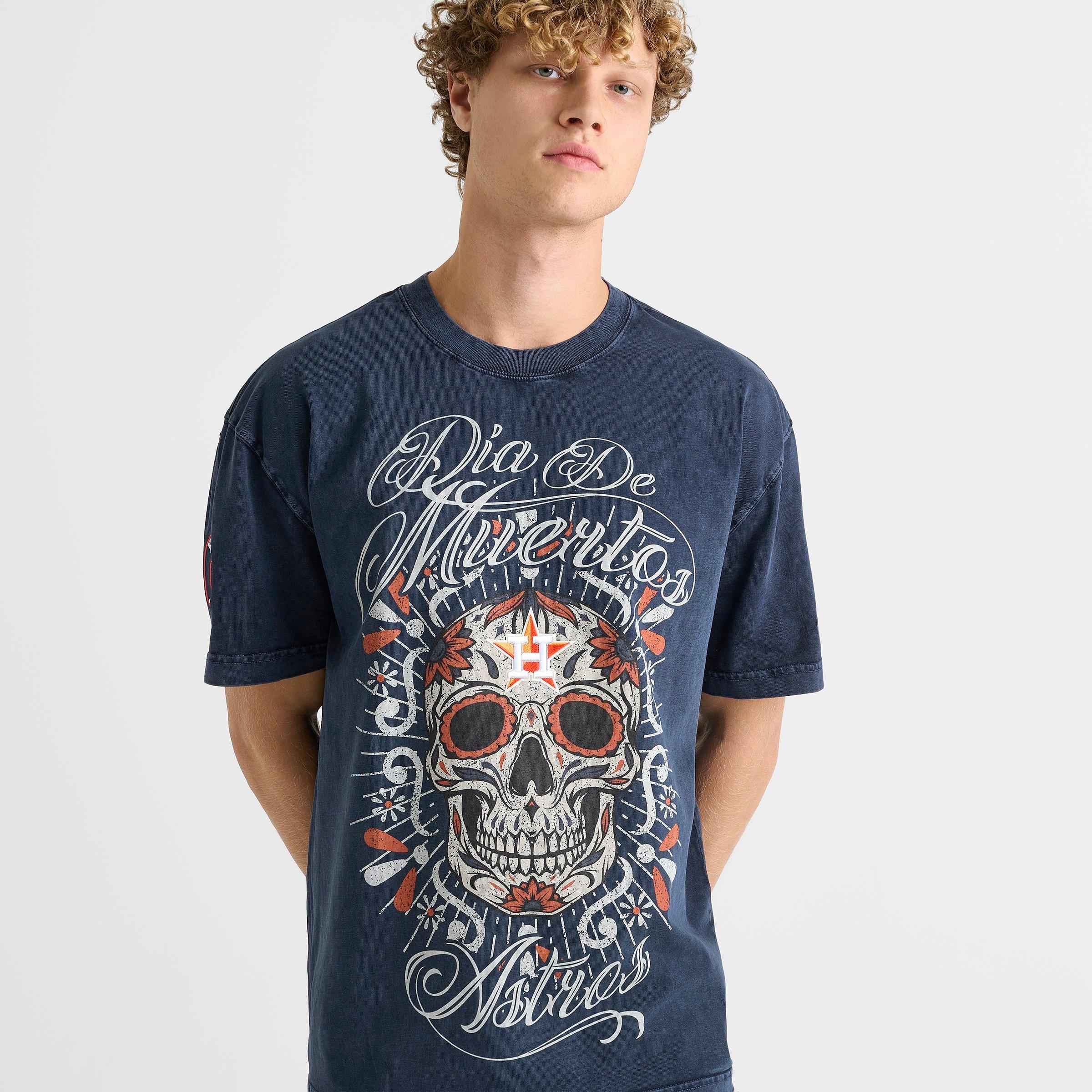 Men's Pro Standard Houston Astros MLB Eternal Skull Graphic T-Shirt